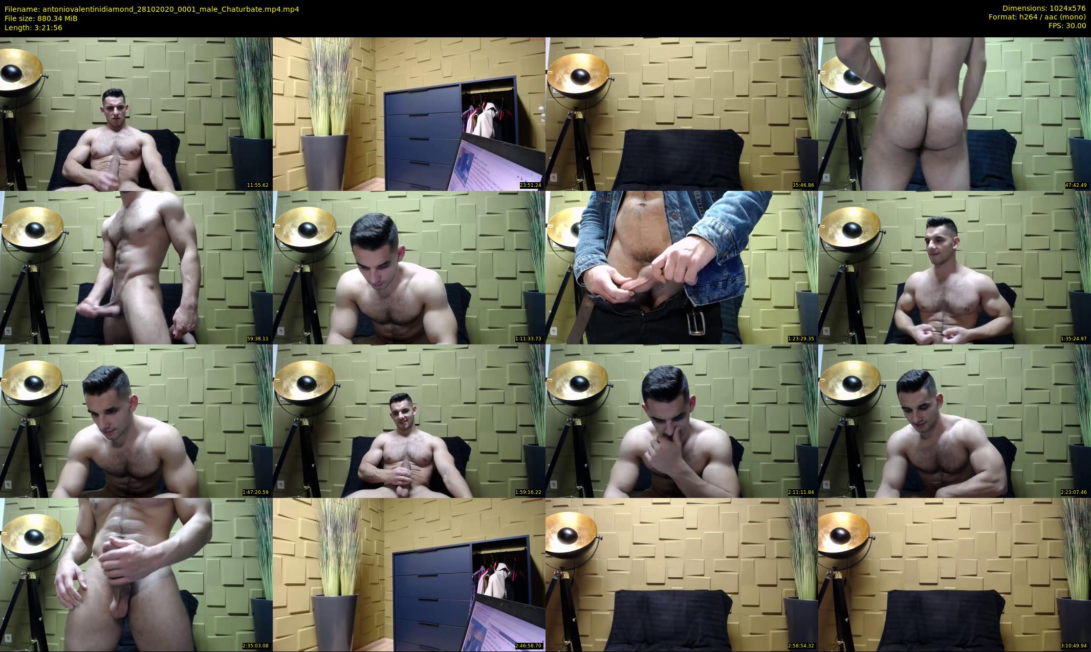 antoniovalentinidiamond — 202 minute Chaturbate male cam show recording, 480p, Oct 28, 2020
