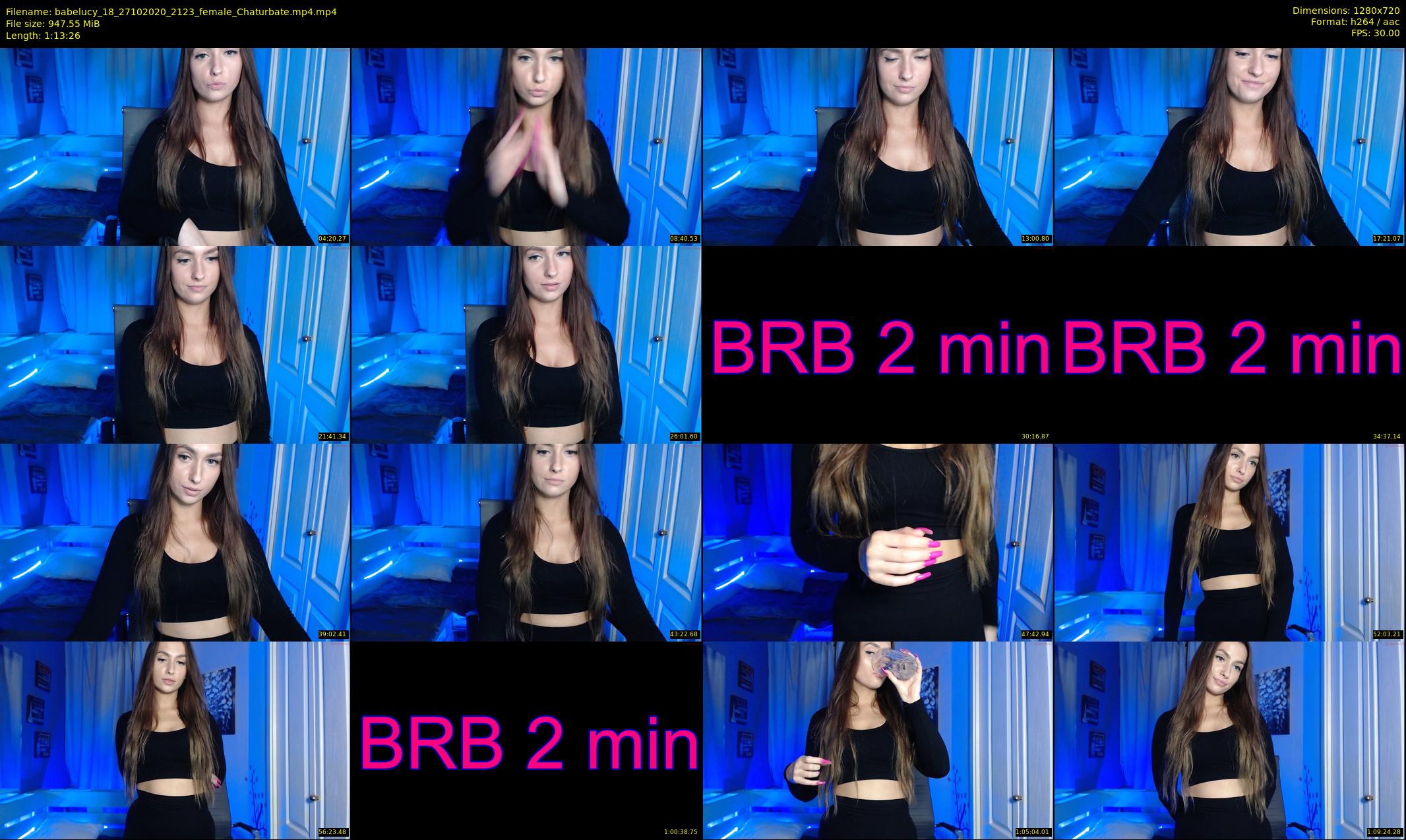 babelucy_18 — 74 minute Chaturbate female cam show recording, 720p, Oct 27, 2020
