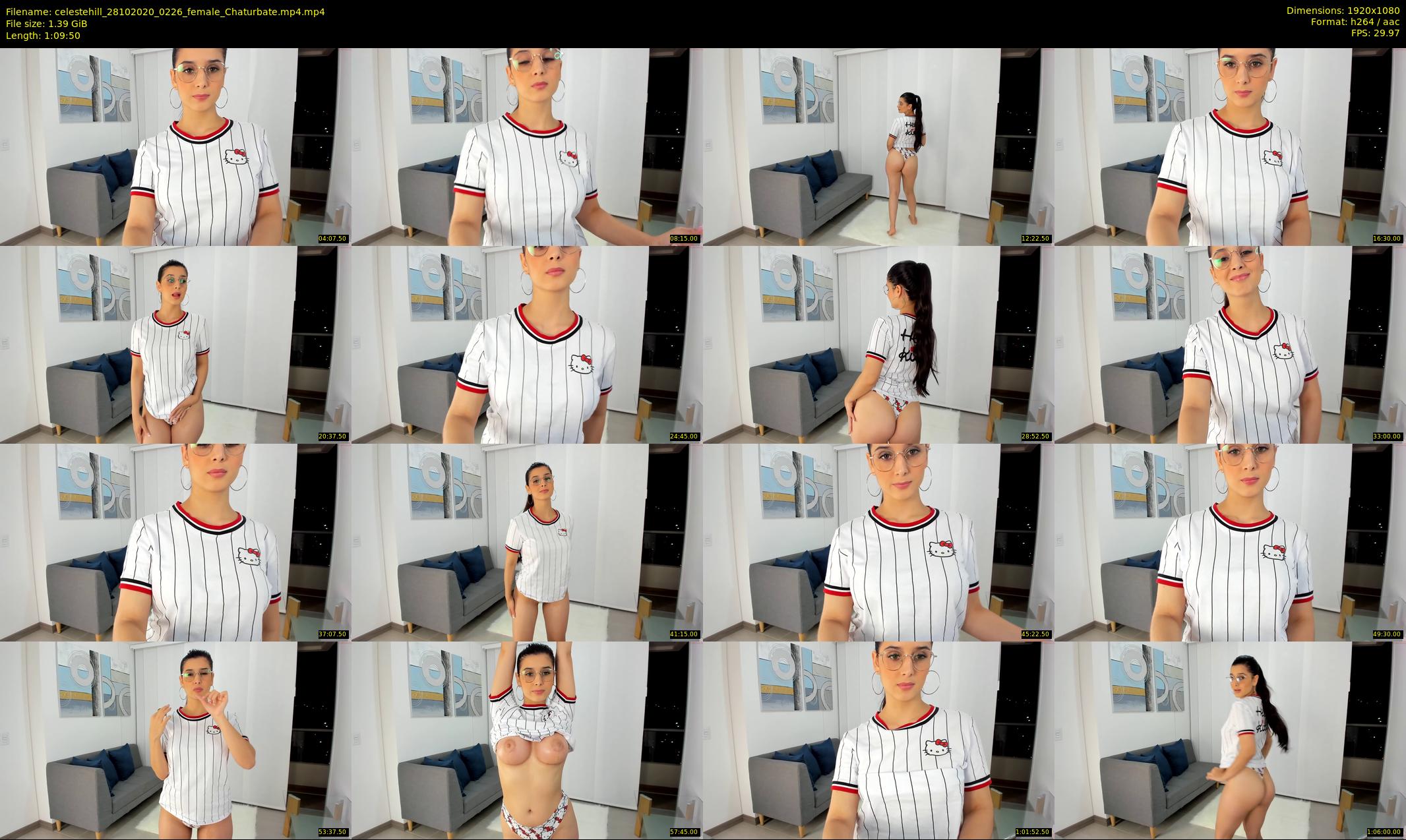 celestehill — 70 minute Chaturbate female cam show recording, 1080p, Oct 28, 2020