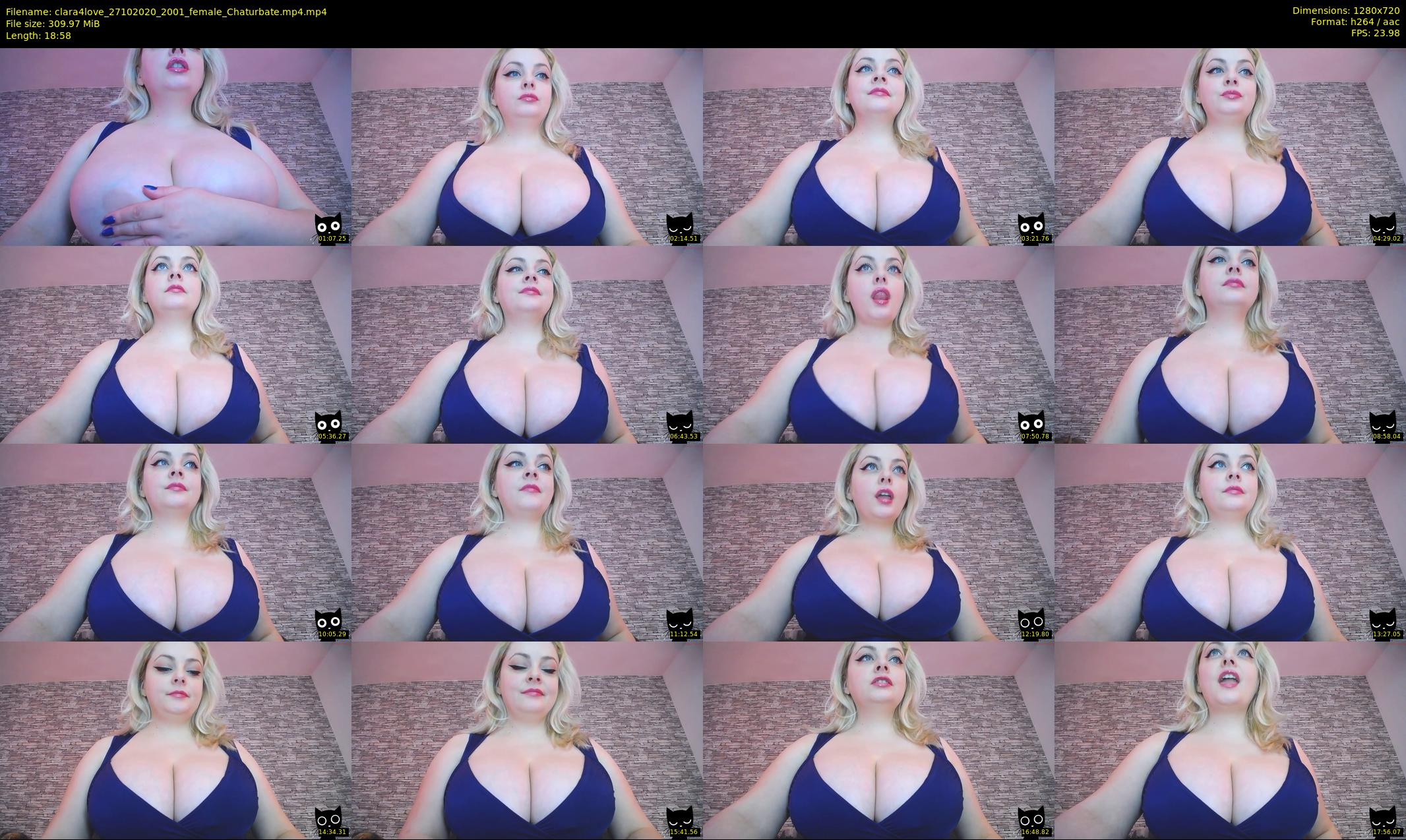clara4love — 19 minute Chaturbate female cam show recording, 720p, Oct 27, 2020
