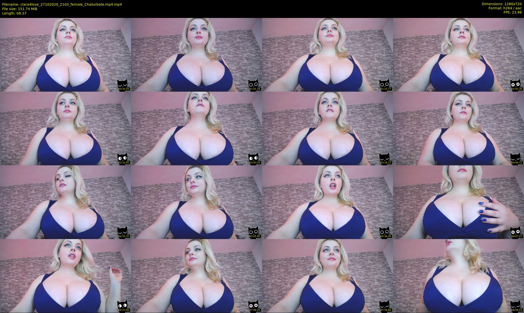 clara4love — 9 minute Chaturbate female cam show recording, 720p, Oct 27, 2020