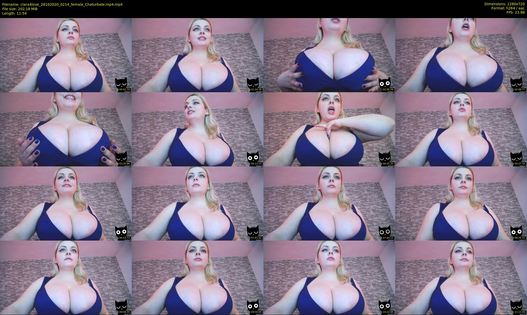 clara4love — 12 minute Chaturbate female cam show recording, 720p, Oct 28, 2020