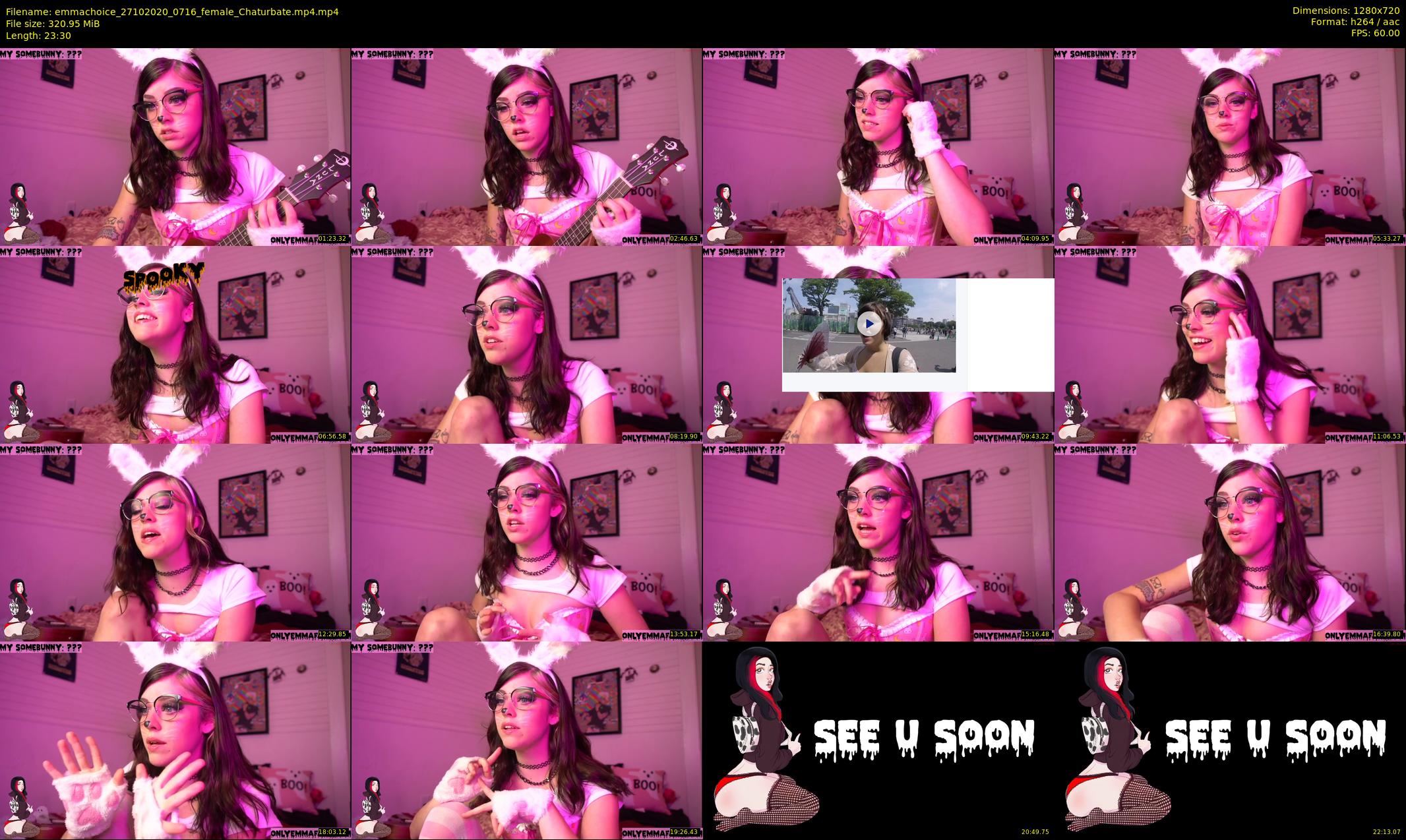emmachoice — 24 minute Chaturbate female cam show recording, 720p, Oct 27, 2020