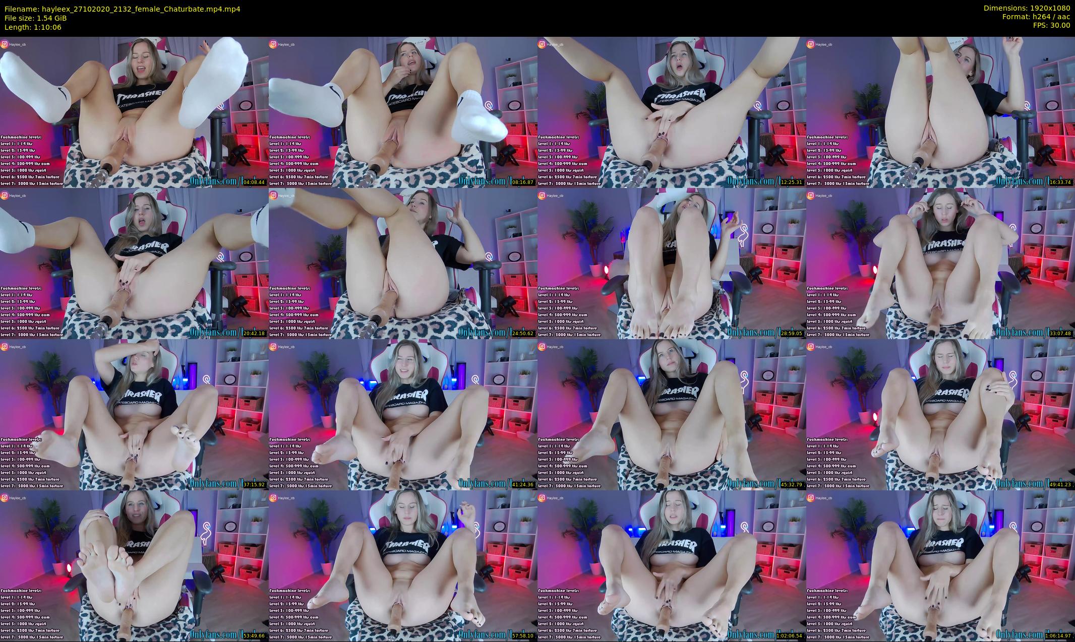 hayleex — 71 minute Chaturbate female cam show recording, 1080p, Oct 27, 2020