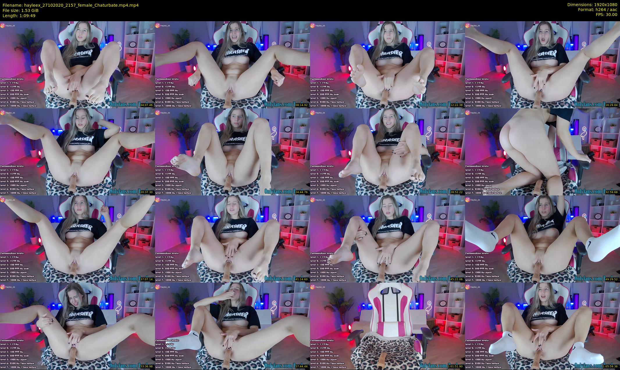 hayleex — 70 minute Chaturbate female cam show recording, 1080p, Oct 27, 2020