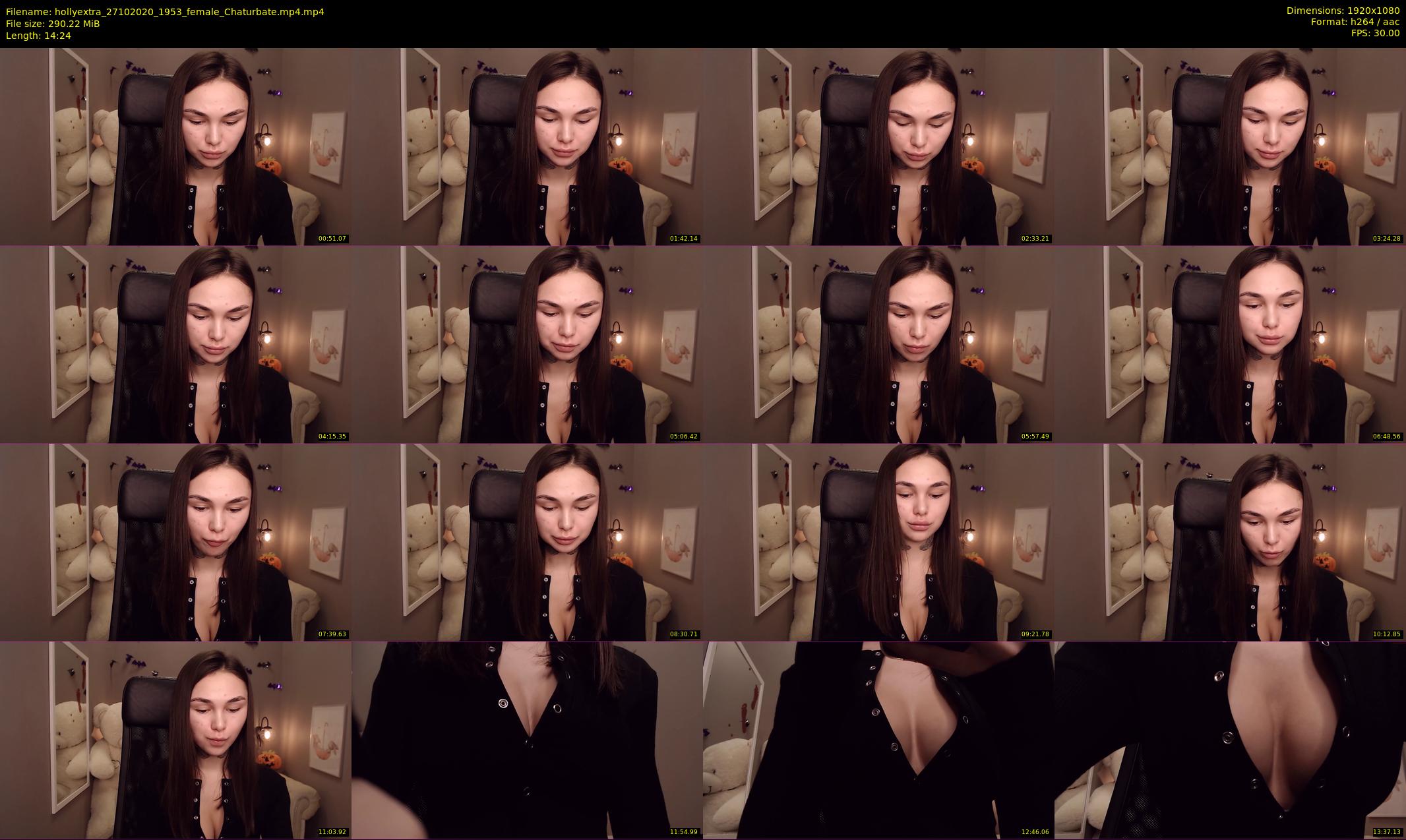 hollyextra — 15 minute Chaturbate female cam show recording, 1080p, Oct 27, 2020