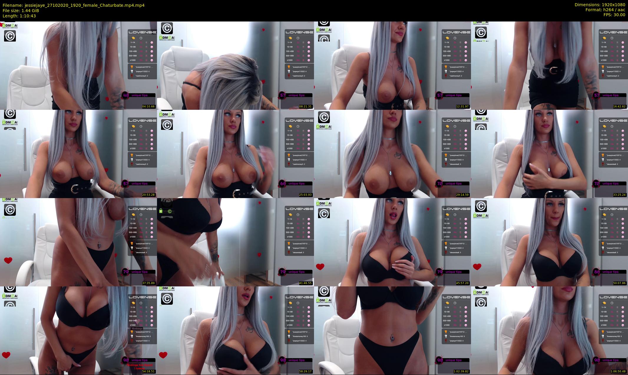 jessiejaye — 71 minute Chaturbate female cam show recording, 1080p, Oct 27, 2020