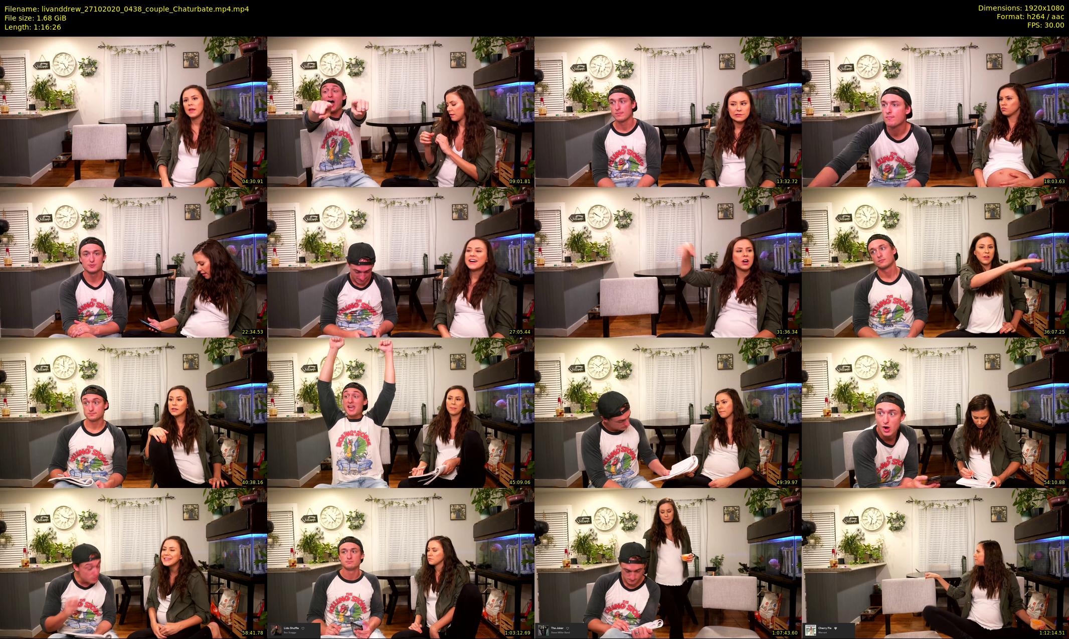 livanddrew — 77 minute Chaturbate couple cam show recording, 1080p, Oct 27, 2020