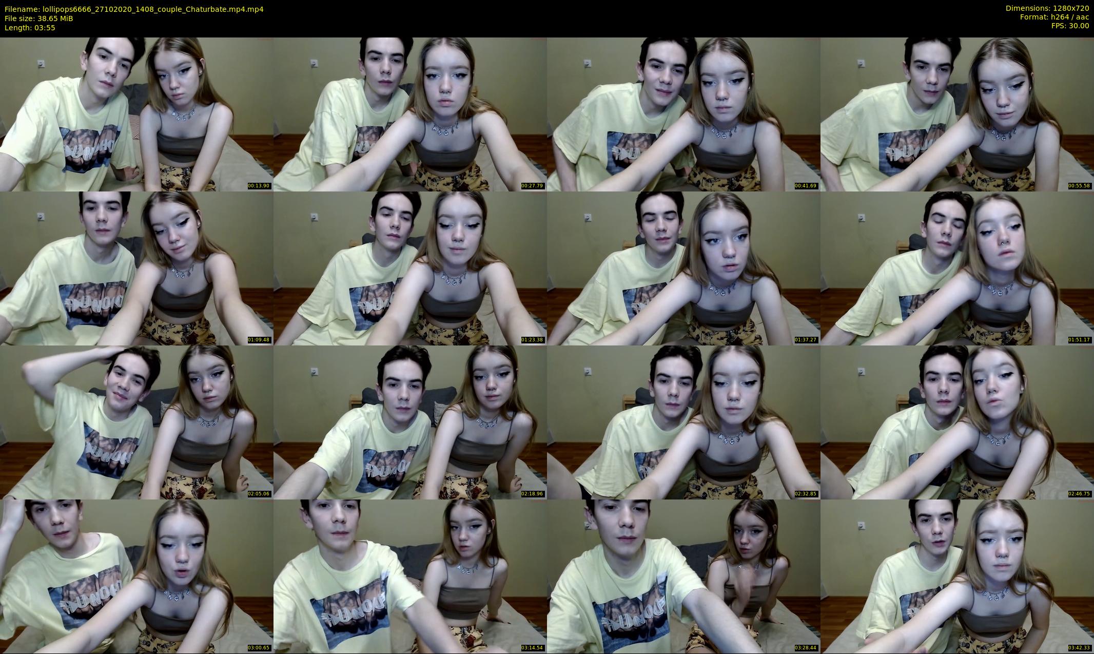 lollipops6666 — 4 minute Chaturbate couple cam show recording, 720p, Oct 27, 2020