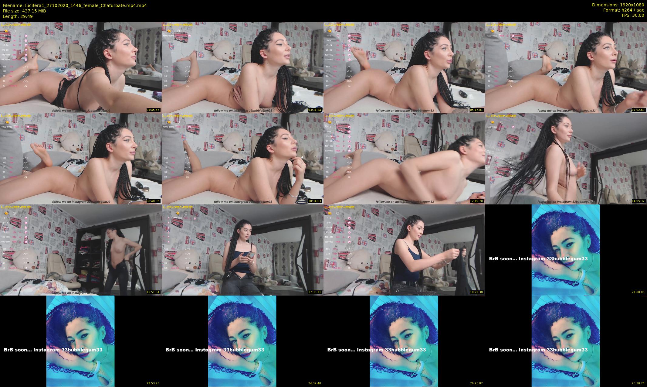 lucifera1 — 30 minute Chaturbate female cam show recording, 1080p, Oct 27, 2020