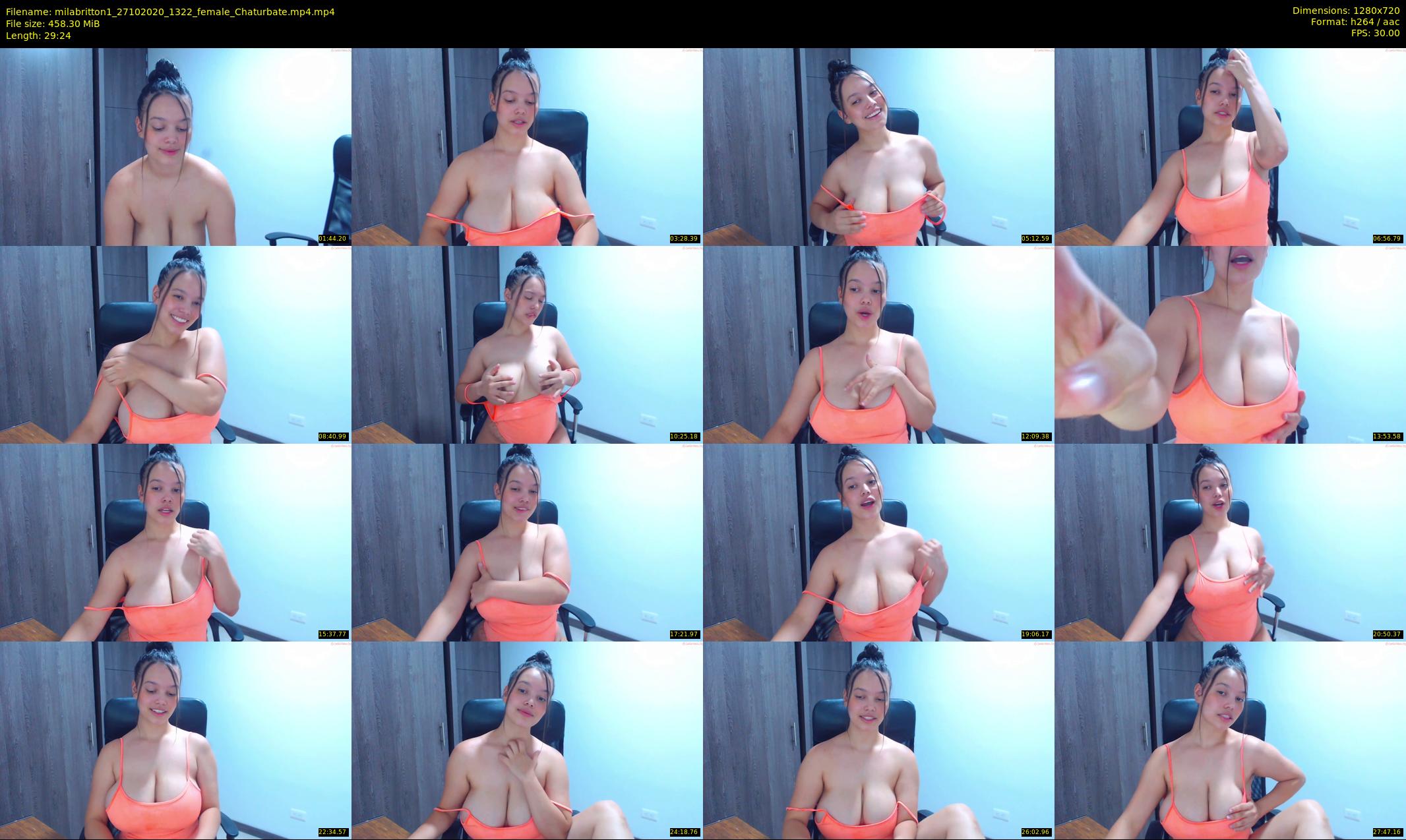 milabritton1 — 30 minute Chaturbate female cam show recording, 720p, Oct 27, 2020