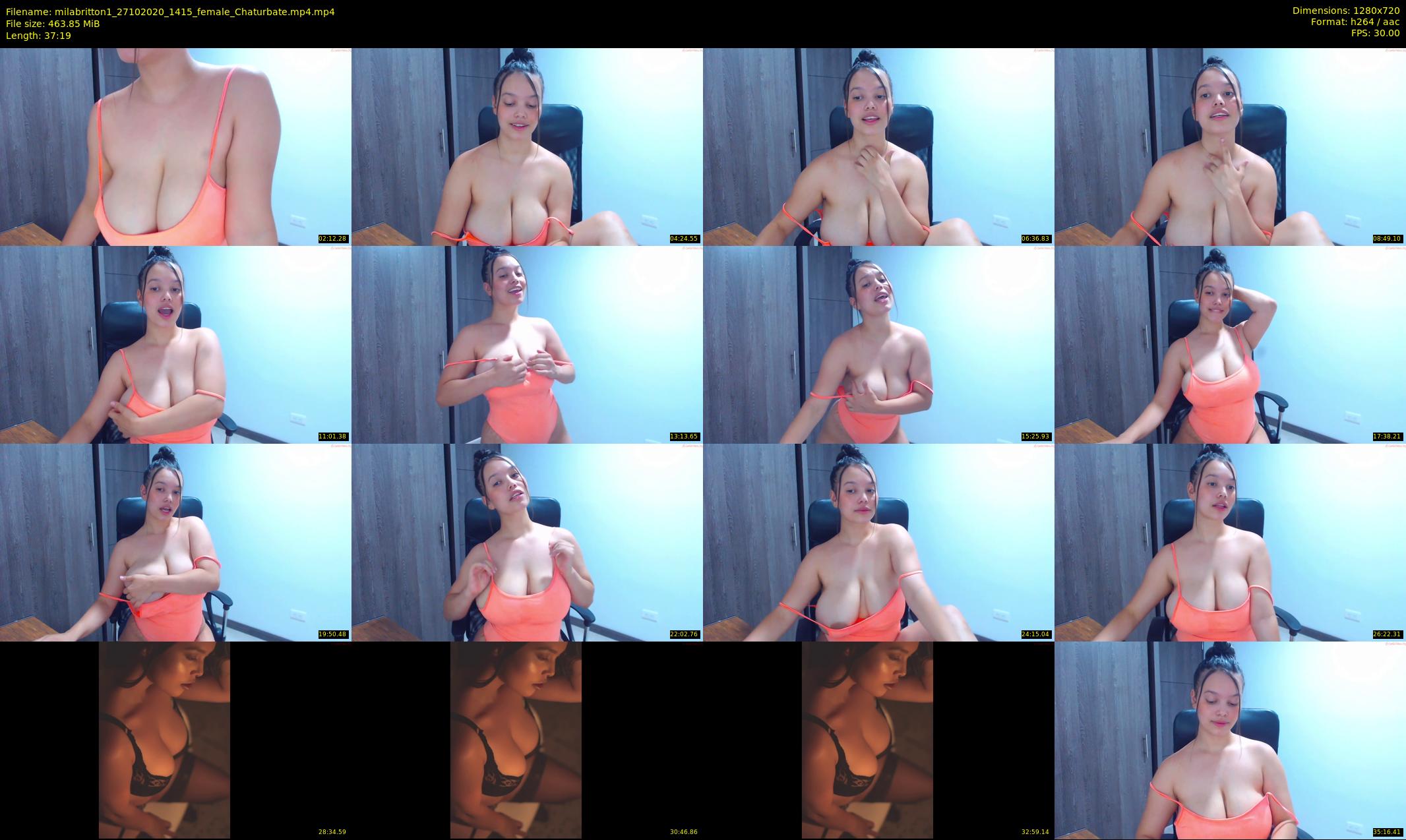 milabritton1 — 38 minute Chaturbate female cam show recording, 720p, Oct 27, 2020