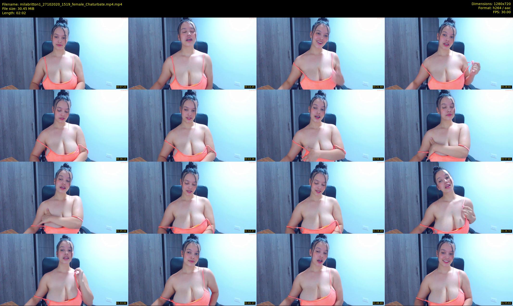 milabritton1 — 3 minute Chaturbate female cam show recording, 720p, Oct 27, 2020