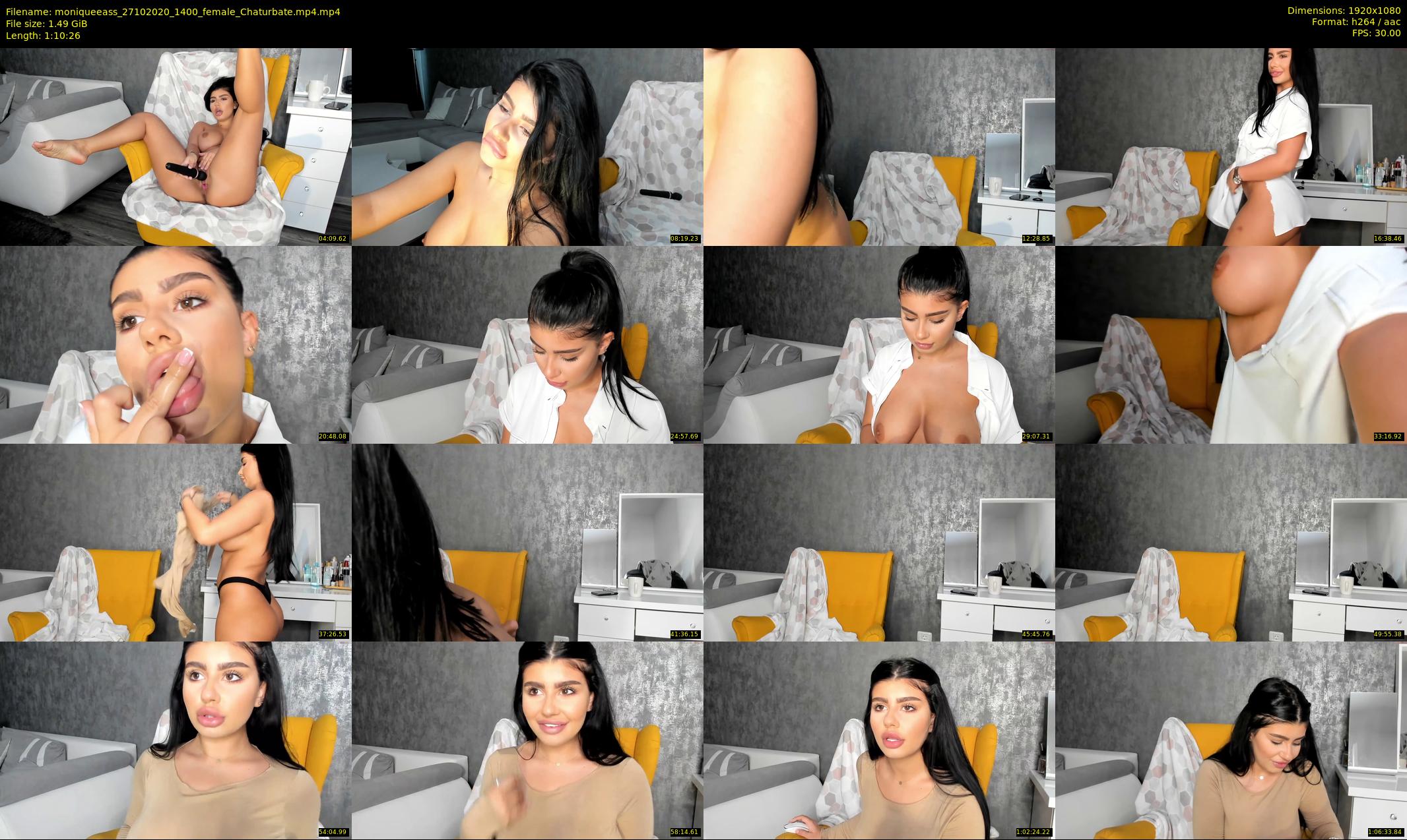 moniqueeass — 71 minute Chaturbate female cam show recording, 1080p, Oct 27, 2020