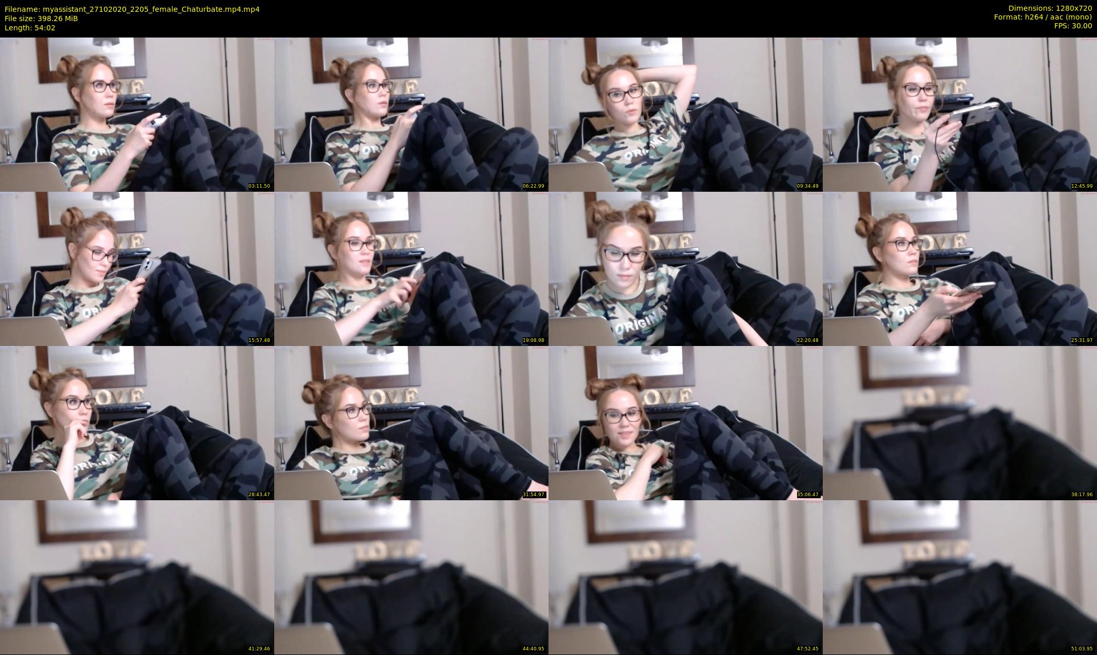 myassistant — 55 minute Chaturbate female cam show recording, 720p, Oct 27, 2020