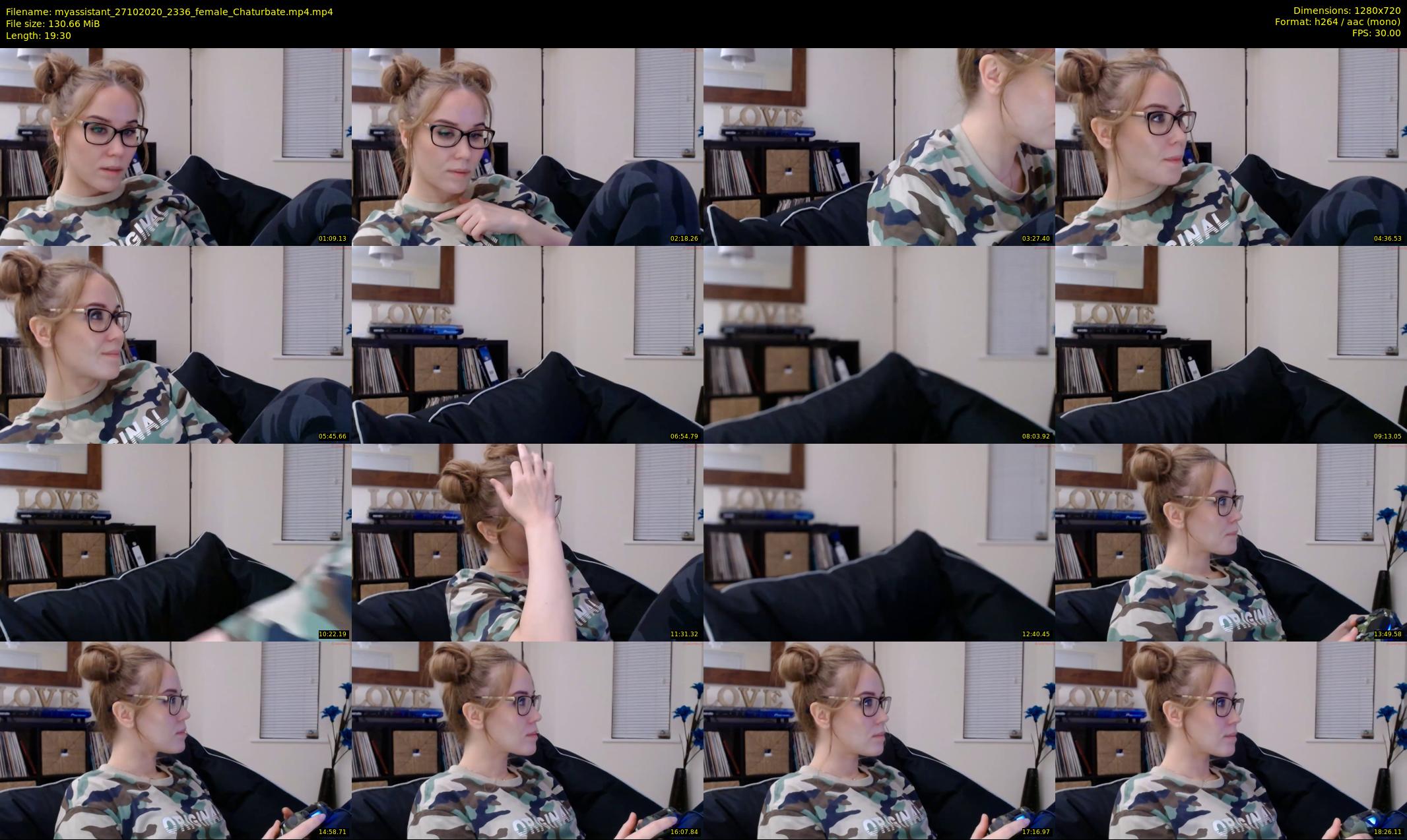 myassistant — 20 minute Chaturbate female cam show recording, 720p, Oct 27, 2020