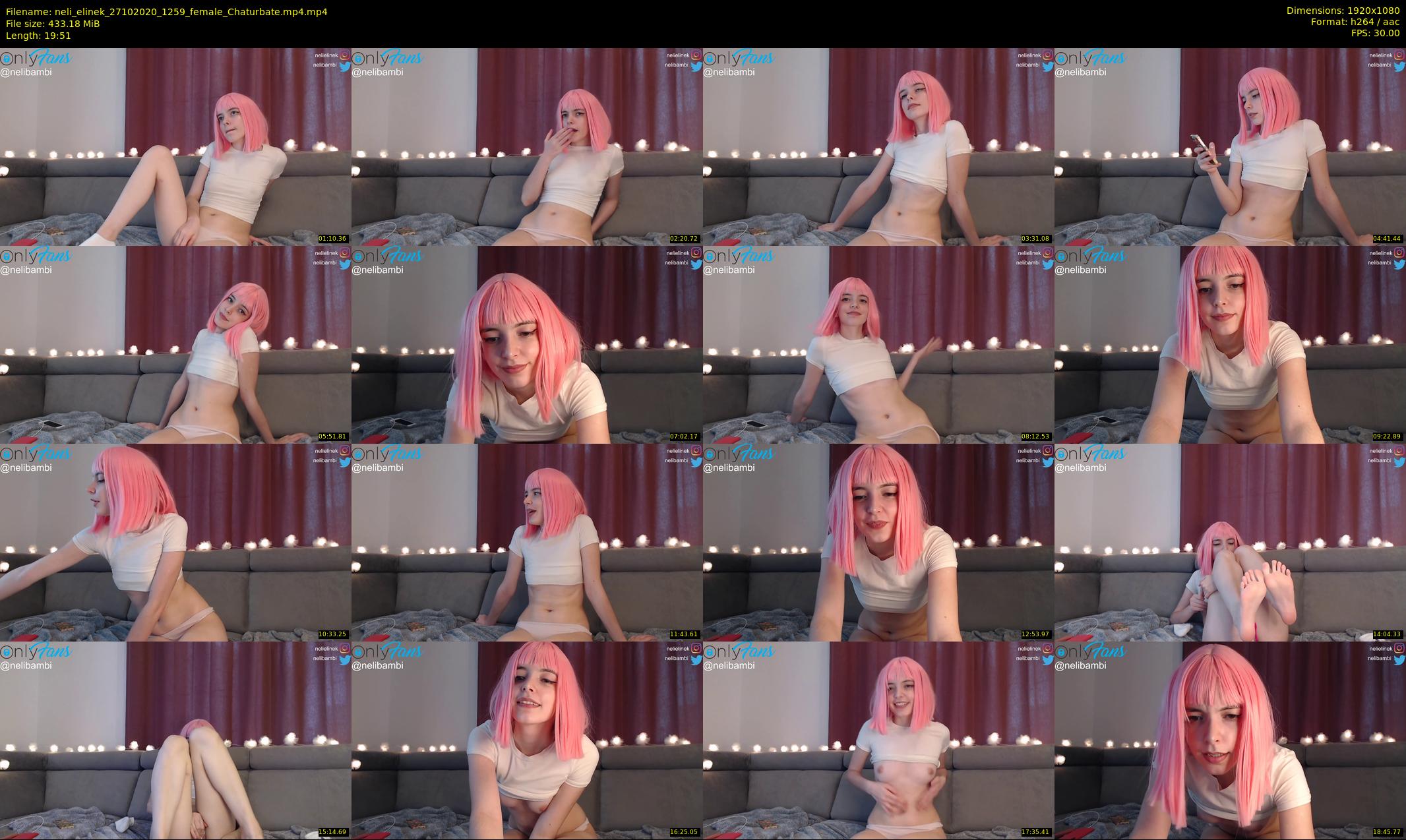 neli_elinek — 20 minute Chaturbate female cam show recording, 1080p, Oct 27, 2020