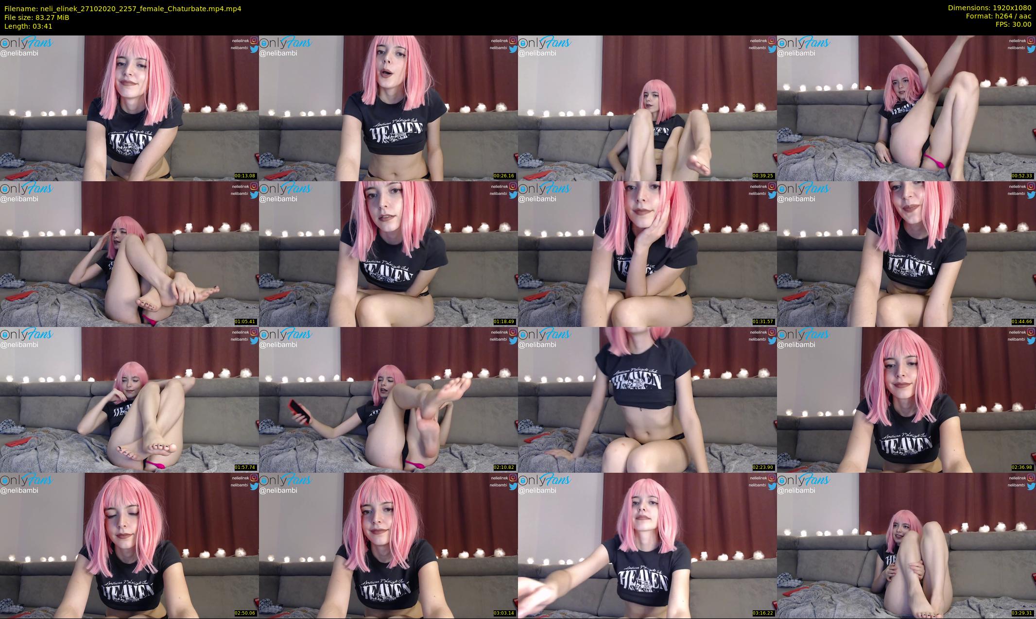 neli_elinek — 4 minute Chaturbate female cam show recording, 1080p, Oct 27, 2020