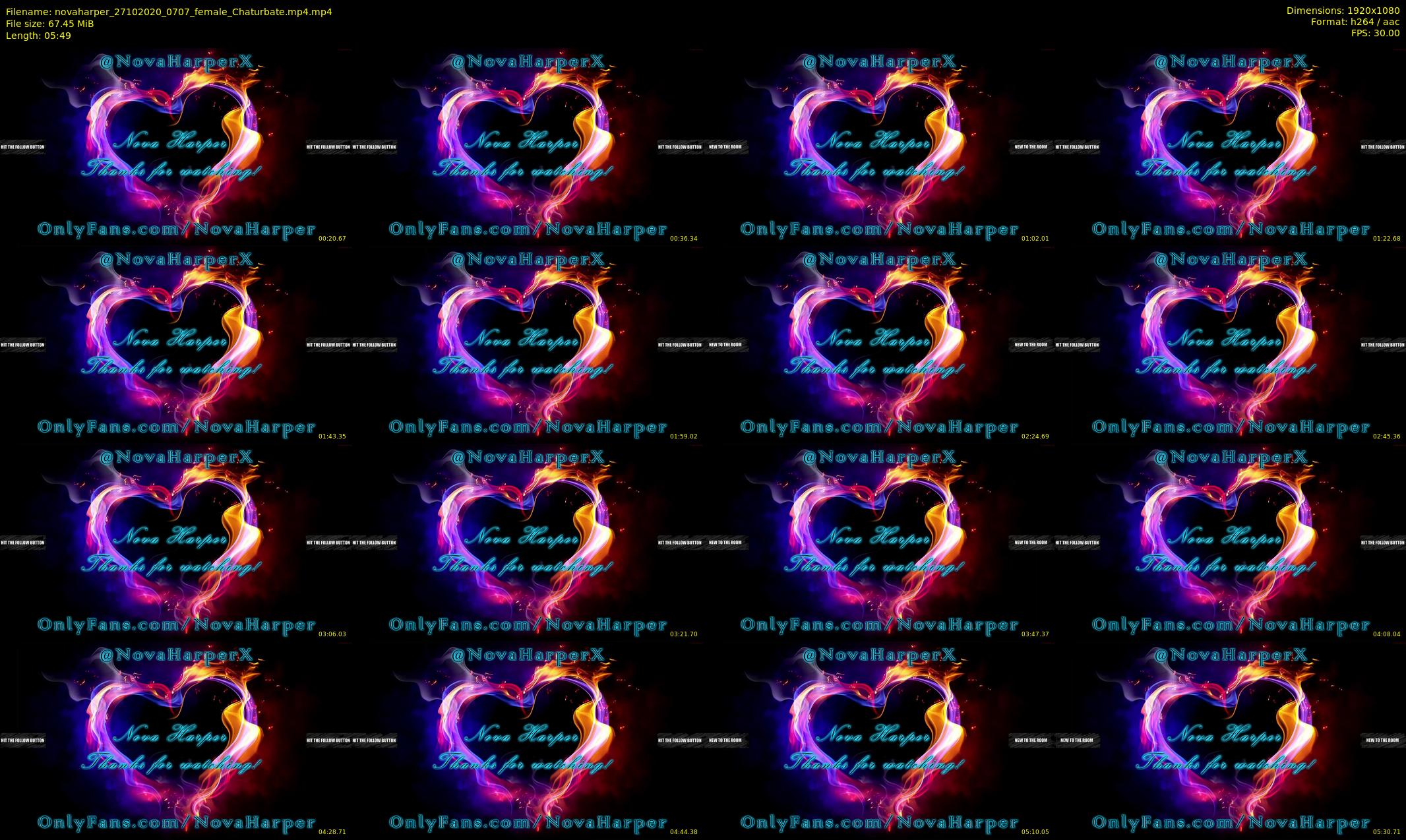 novaharper — 6 minute Chaturbate female cam show recording, 1080p, Oct 27, 2020