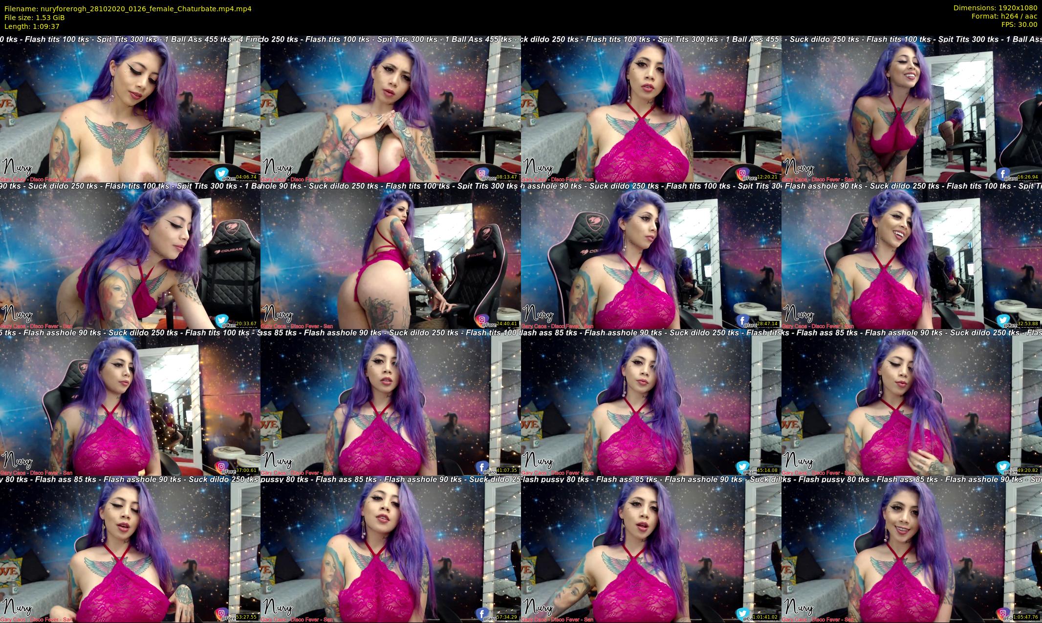 nuryforerogh — 70 minute Chaturbate female cam show recording, 1080p, Oct 28, 2020
