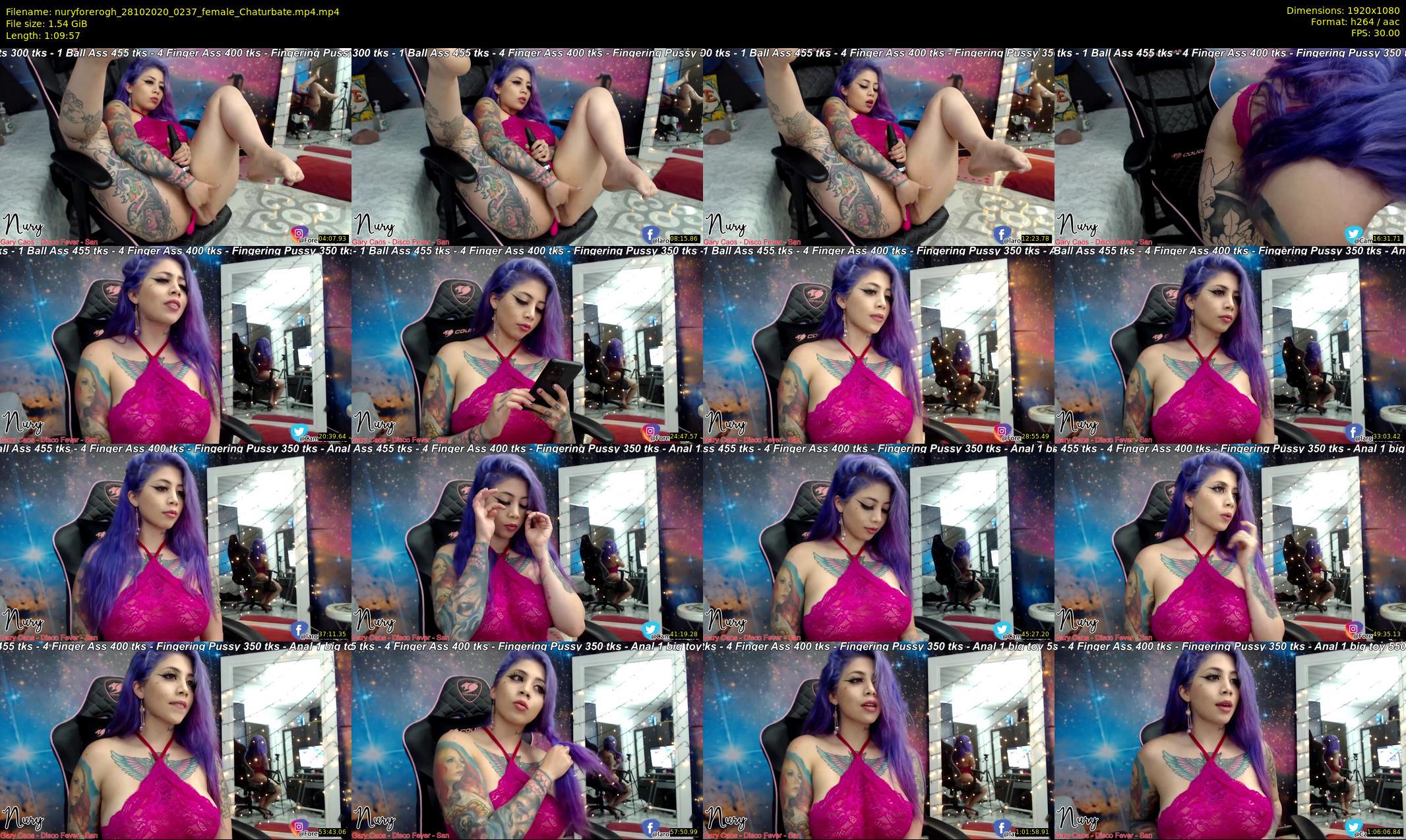 nuryforerogh — 70 minute Chaturbate female cam show recording, 1080p, Oct 28, 2020