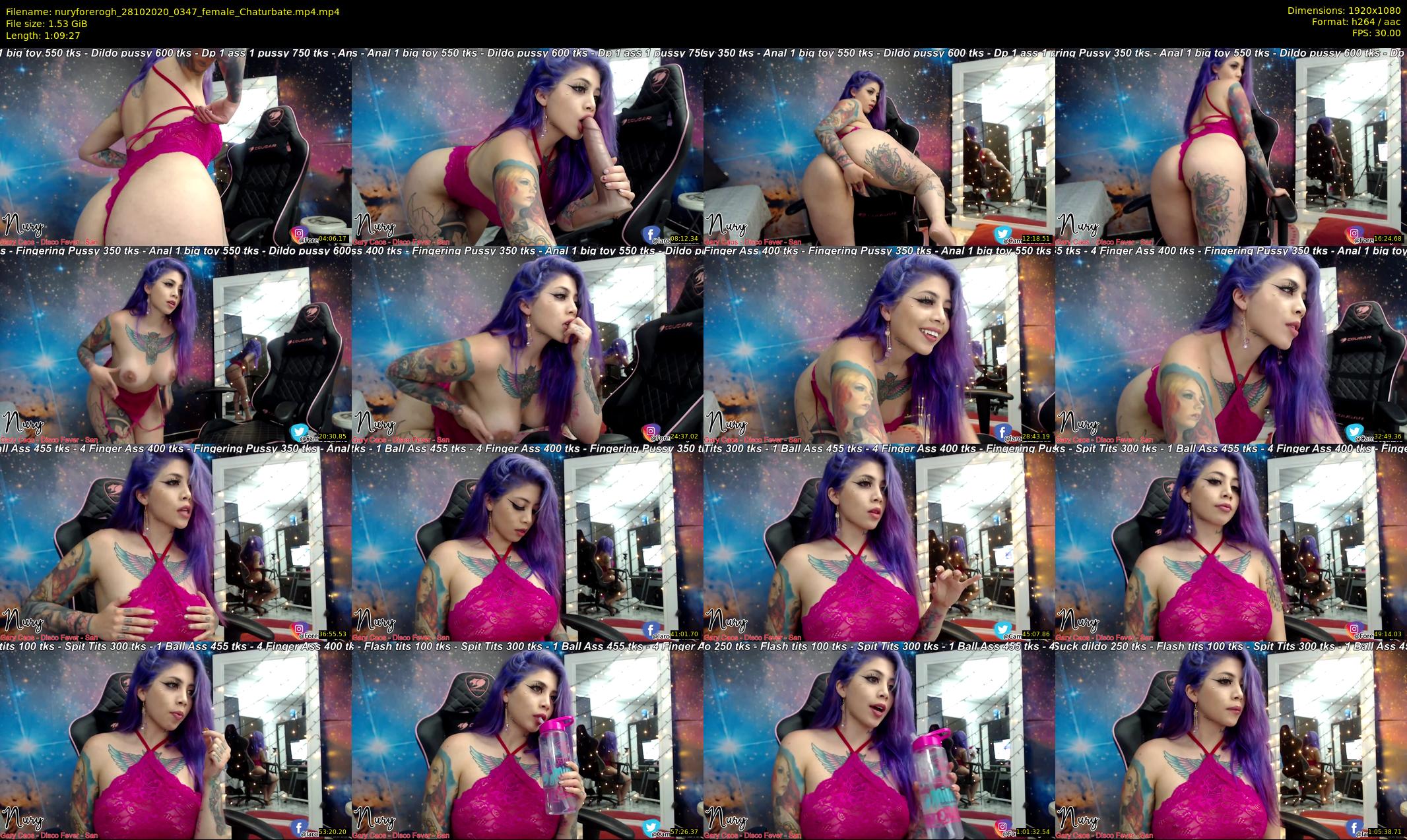 nuryforerogh — 70 minute Chaturbate female cam show recording, 1080p, Oct 28, 2020