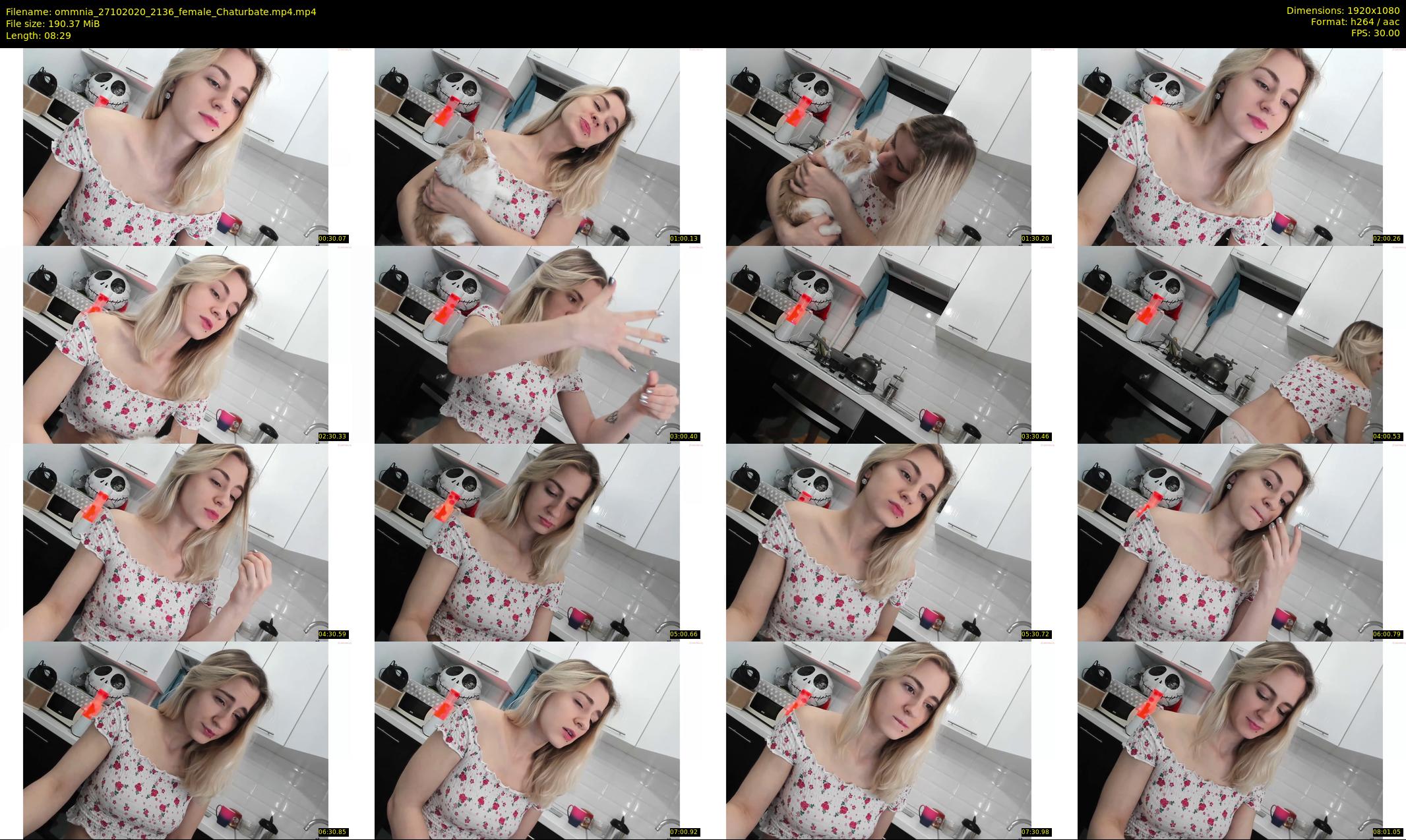 ommnia — 9 minute Chaturbate female cam show recording, 1080p, Oct 27, 2020