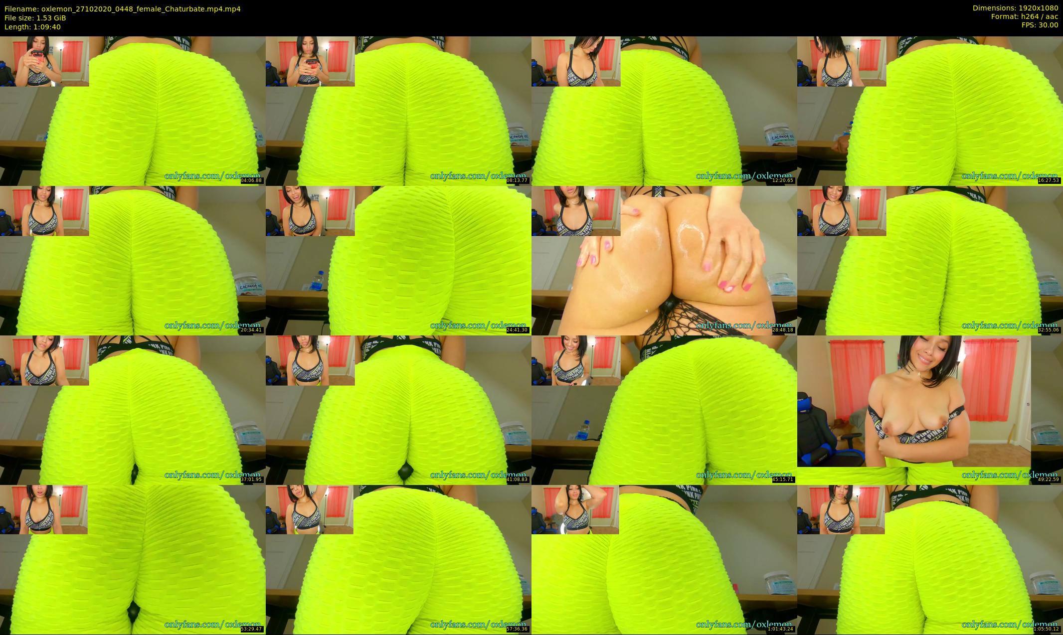oxlemon — 70 minute Chaturbate female cam show recording, 1080p, Oct 27, 2020