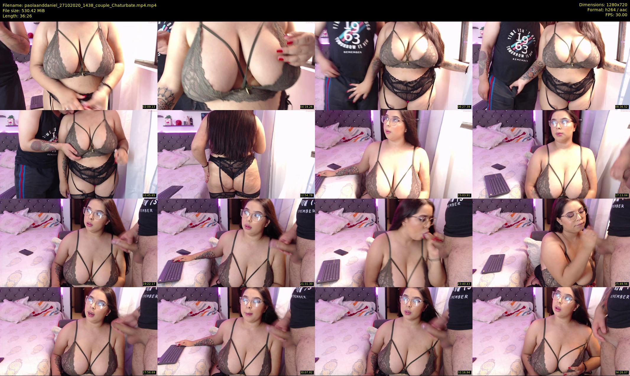 paolaanddaniel — 37 minute Chaturbate couple cam show recording, 720p, Oct 27, 2020