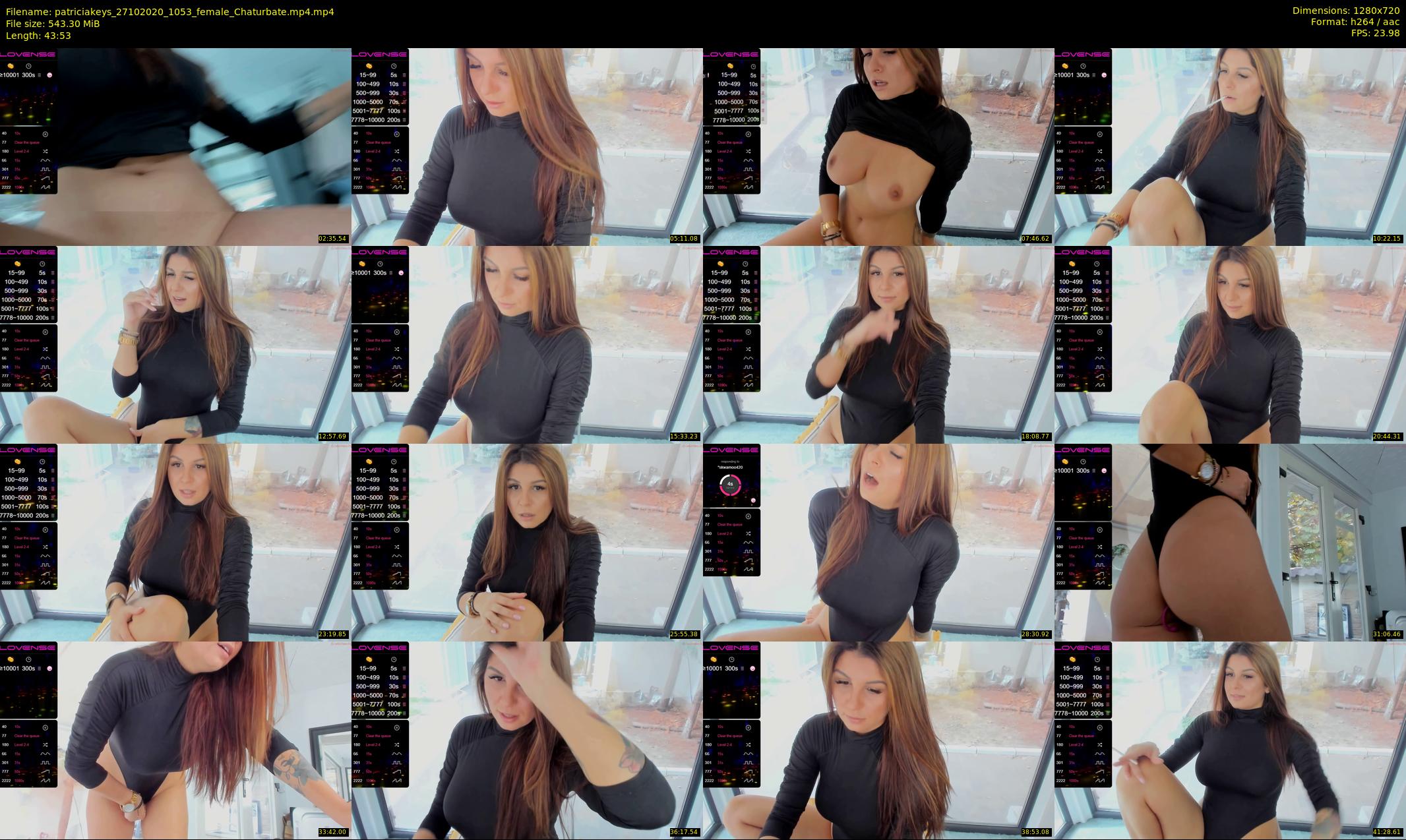 patriciakeys — 44 minute Chaturbate female cam show recording, 720p, Oct 27, 2020