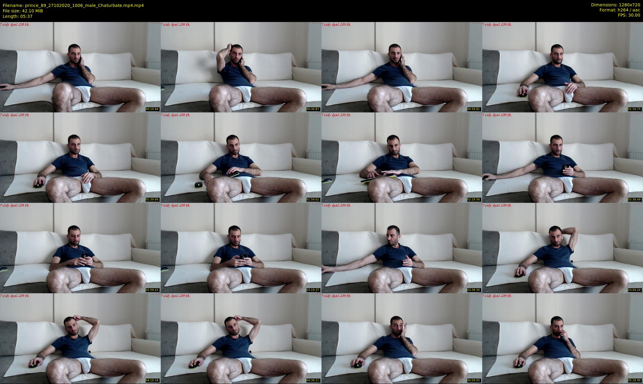 prince_89 — 6 minute Chaturbate male cam show recording, 720p, Oct 27, 2020