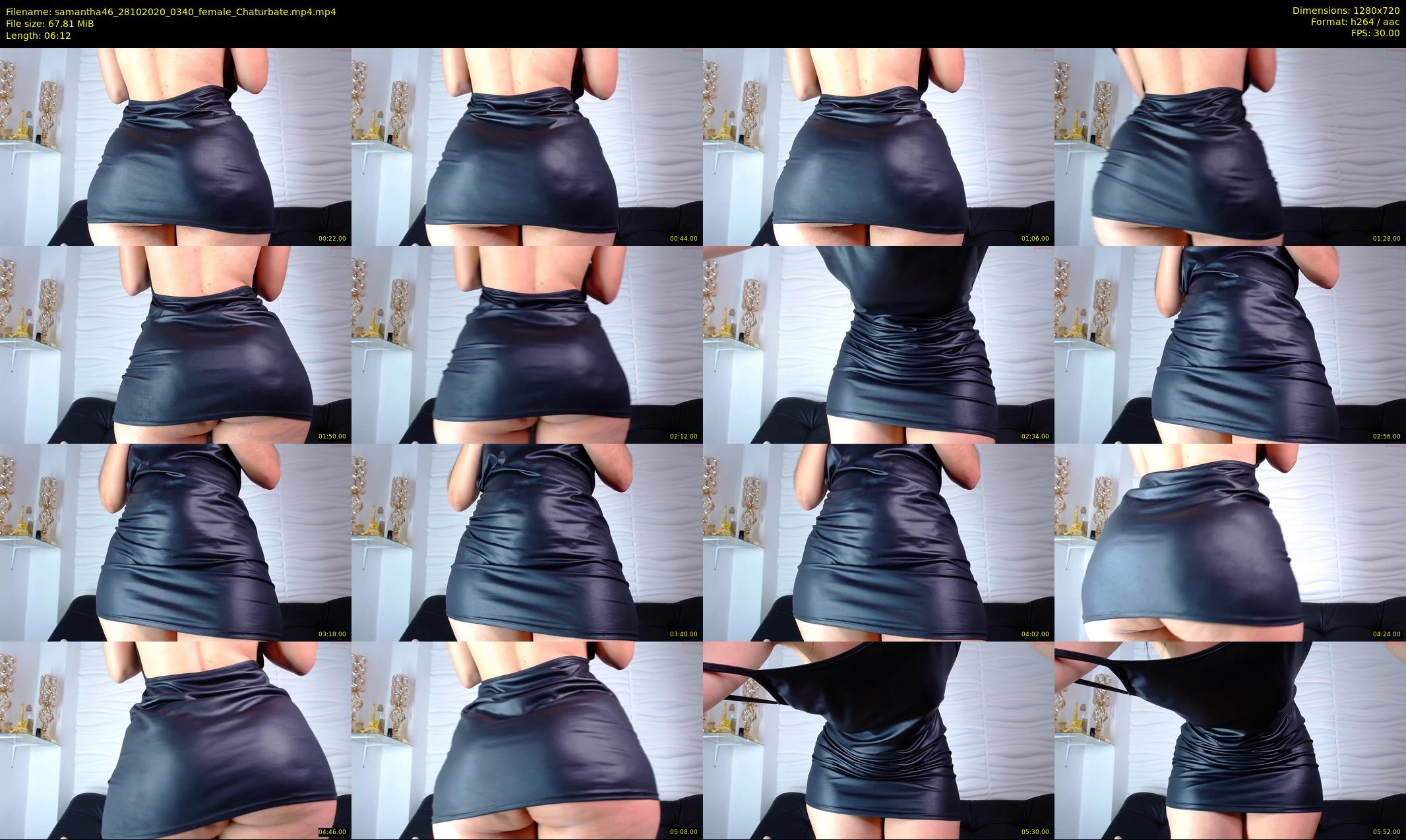 samantha46 — 7 minute Chaturbate female cam show recording, 720p, Oct 28, 2020
