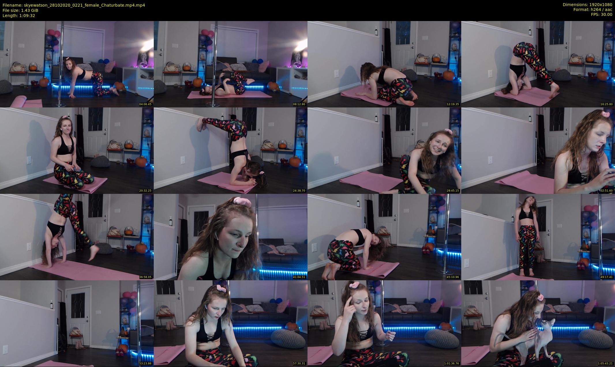 skyewatson — 70 minute Chaturbate female cam show recording, 1080p, Oct 28, 2020