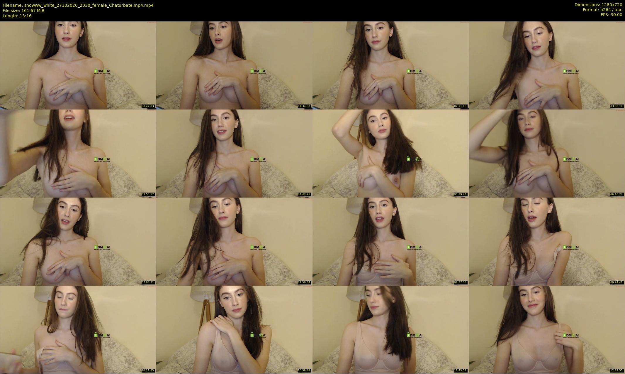 snowww_white — 14 minute Chaturbate female cam show recording, 720p, Oct 27, 2020