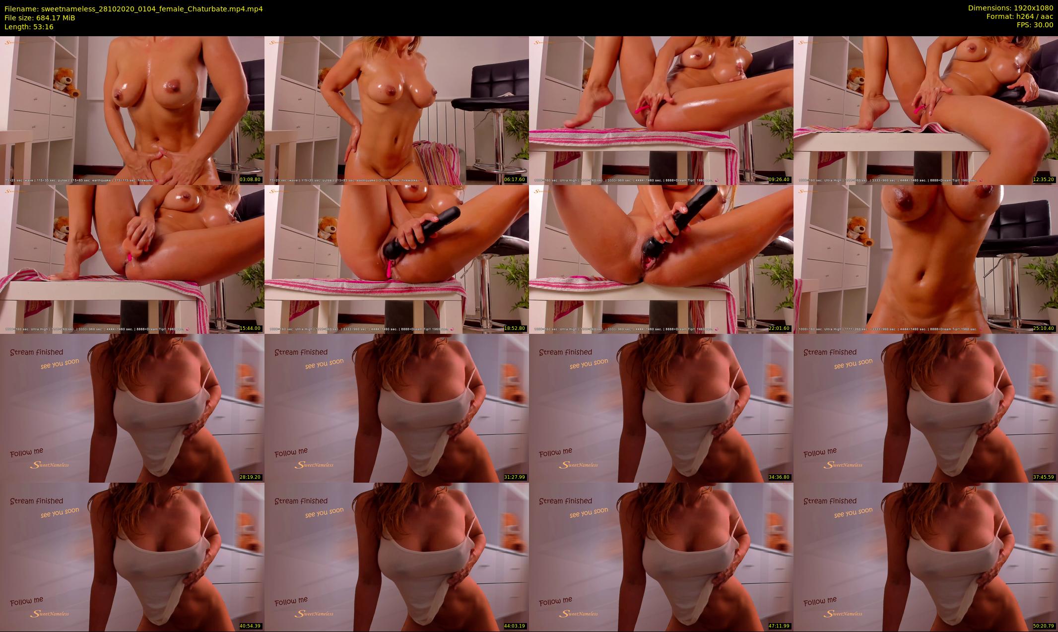 sweetnameless — 54 minute Chaturbate couple cam show recording, 1080p, Oct 28, 2020