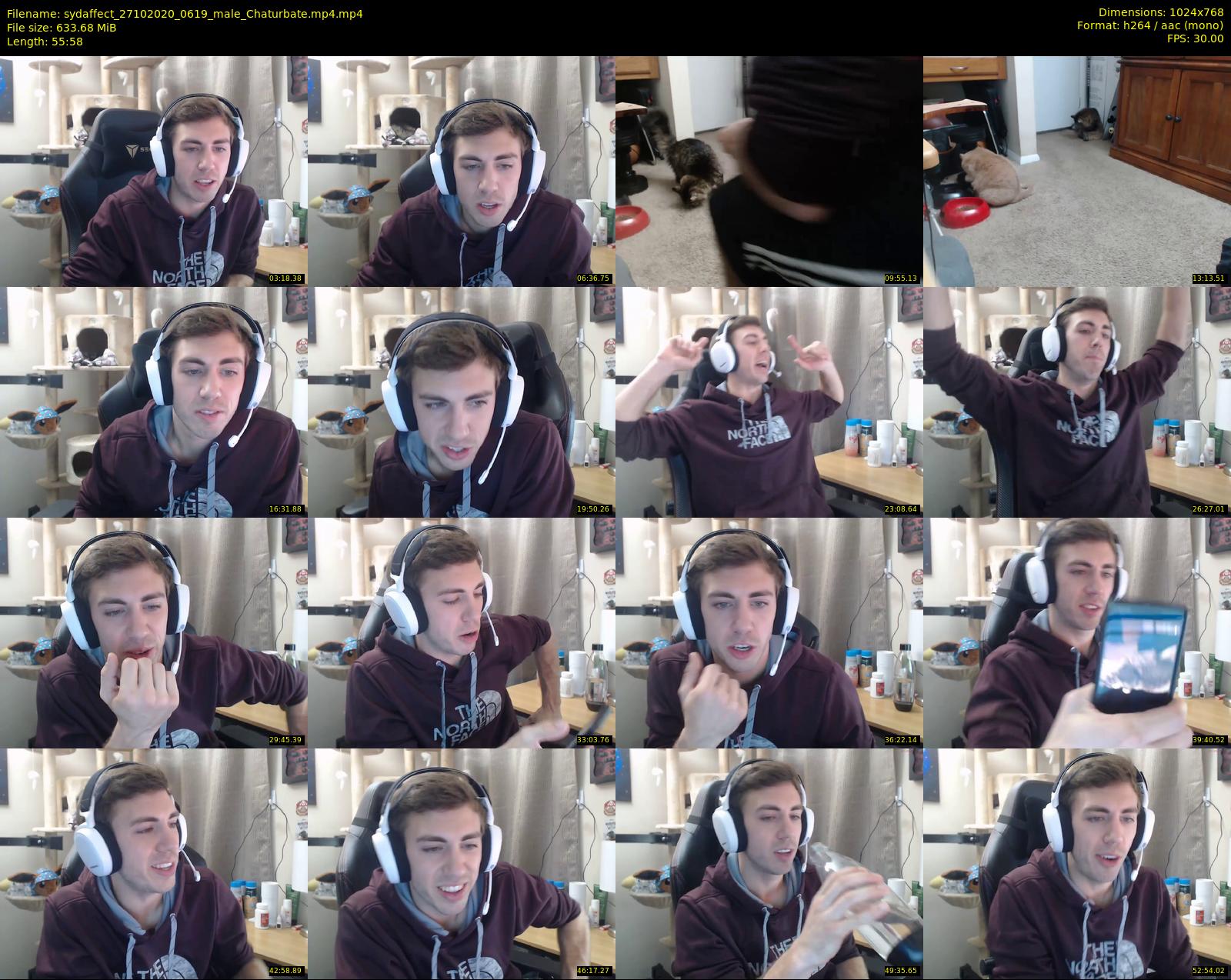 sydaffect — 56 minute Chaturbate male cam show recording, 720p, Oct 27, 2020