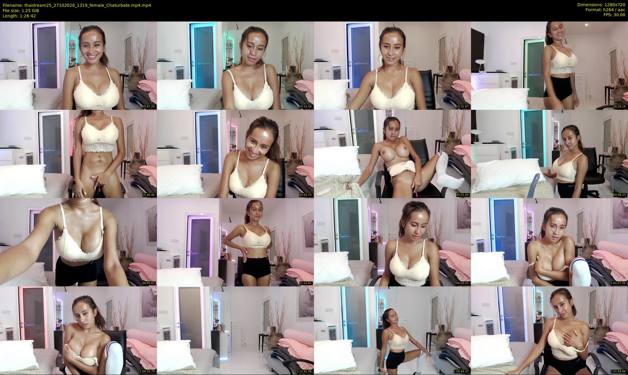 thaidream25 — 87 minute Chaturbate female cam show recording, 720p, Oct 27, 2020