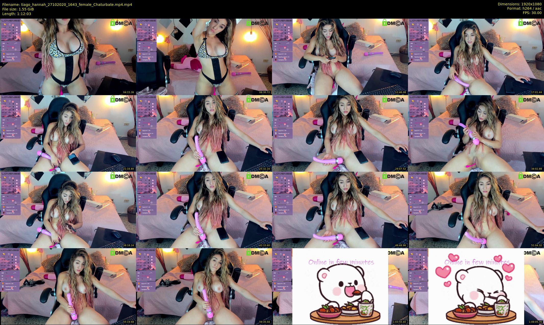 tiago_hannah — 73 minute Chaturbate couple cam show recording, 1080p, Oct 27, 2020