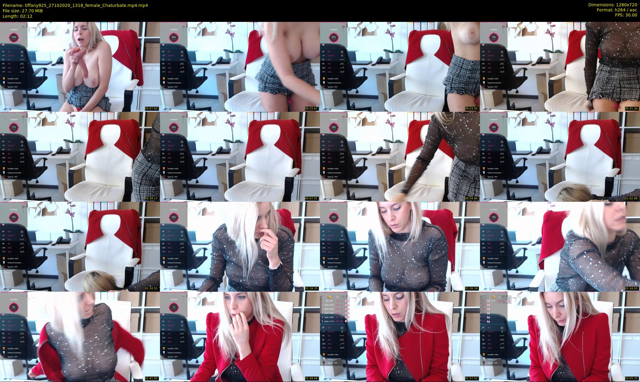 tiffany925 — 3 minute Chaturbate female cam show recording, 720p, Oct 27, 2020