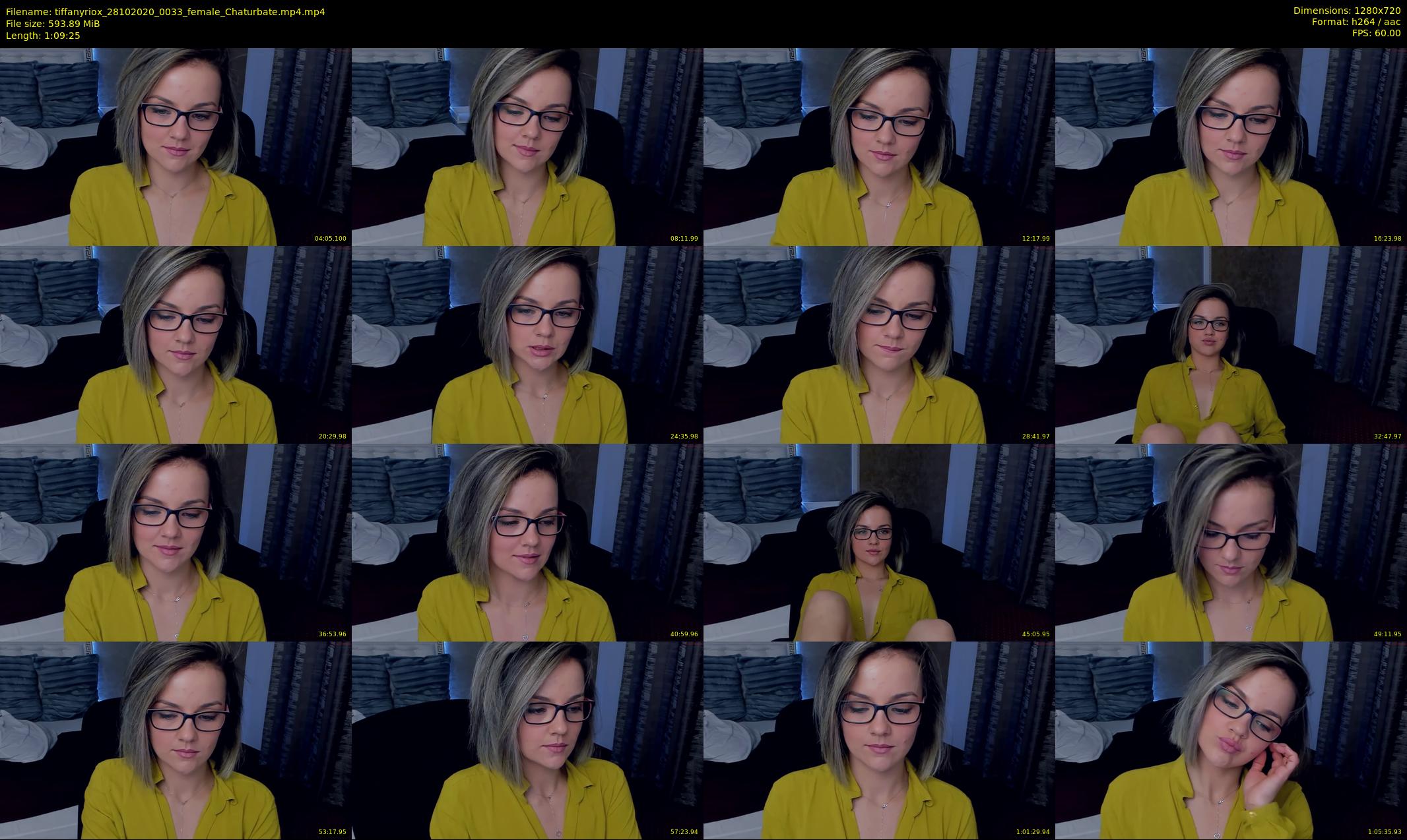 tiffanyriox — 70 minute Chaturbate female cam show recording, 720p, Oct 28, 2020