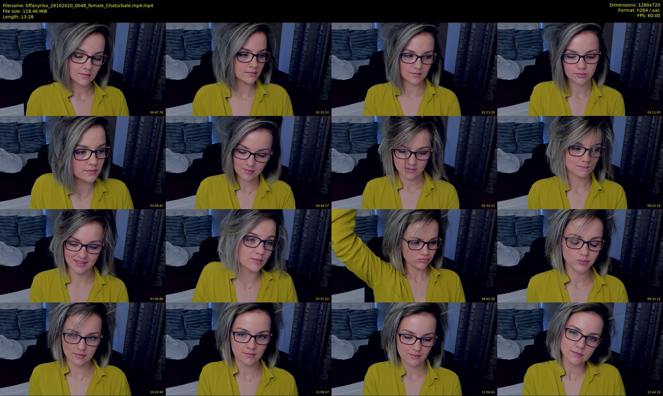 tiffanyriox — 14 minute Chaturbate female cam show recording, 720p, Oct 28, 2020