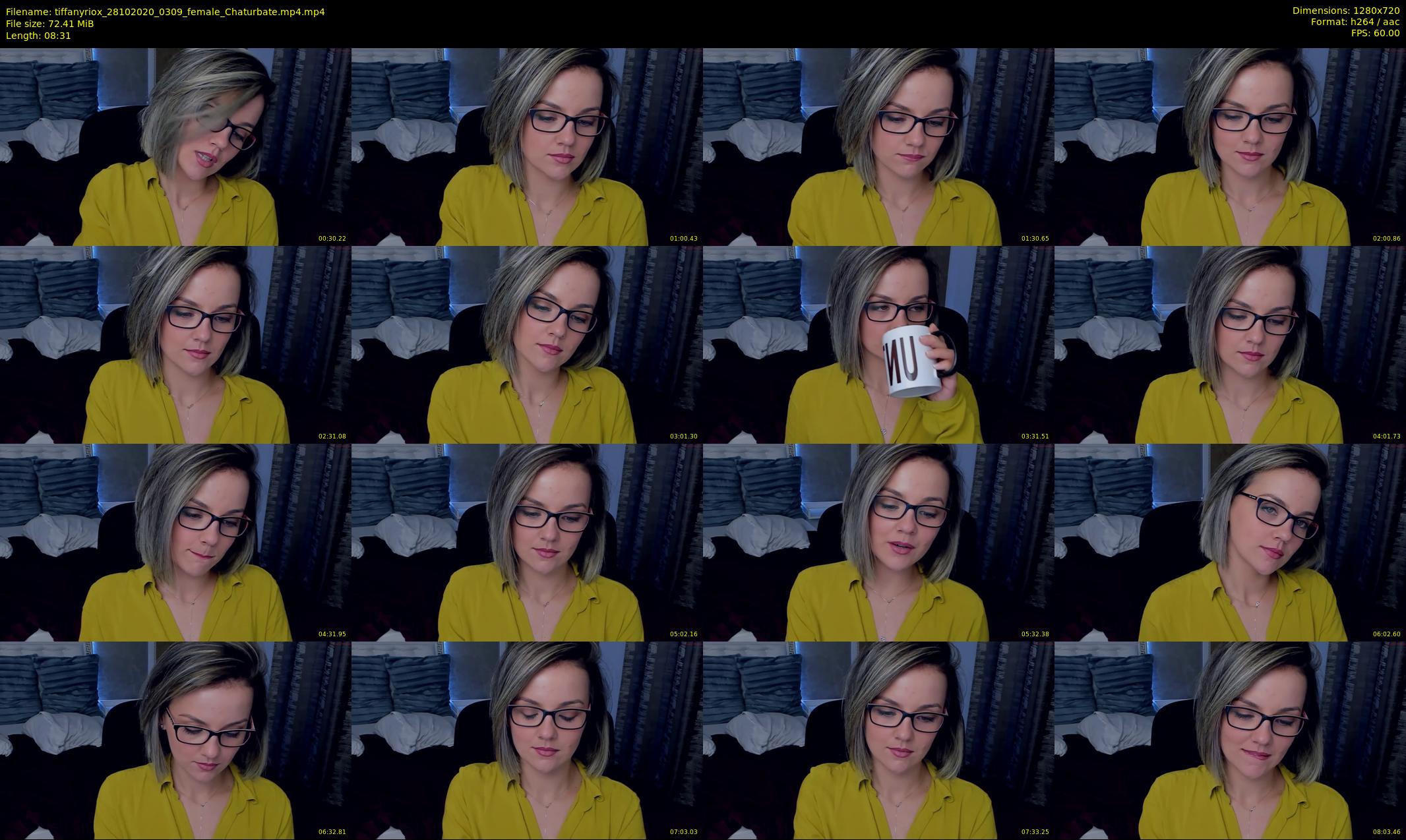 tiffanyriox — 9 minute Chaturbate female cam show recording, 720p, Oct 28, 2020