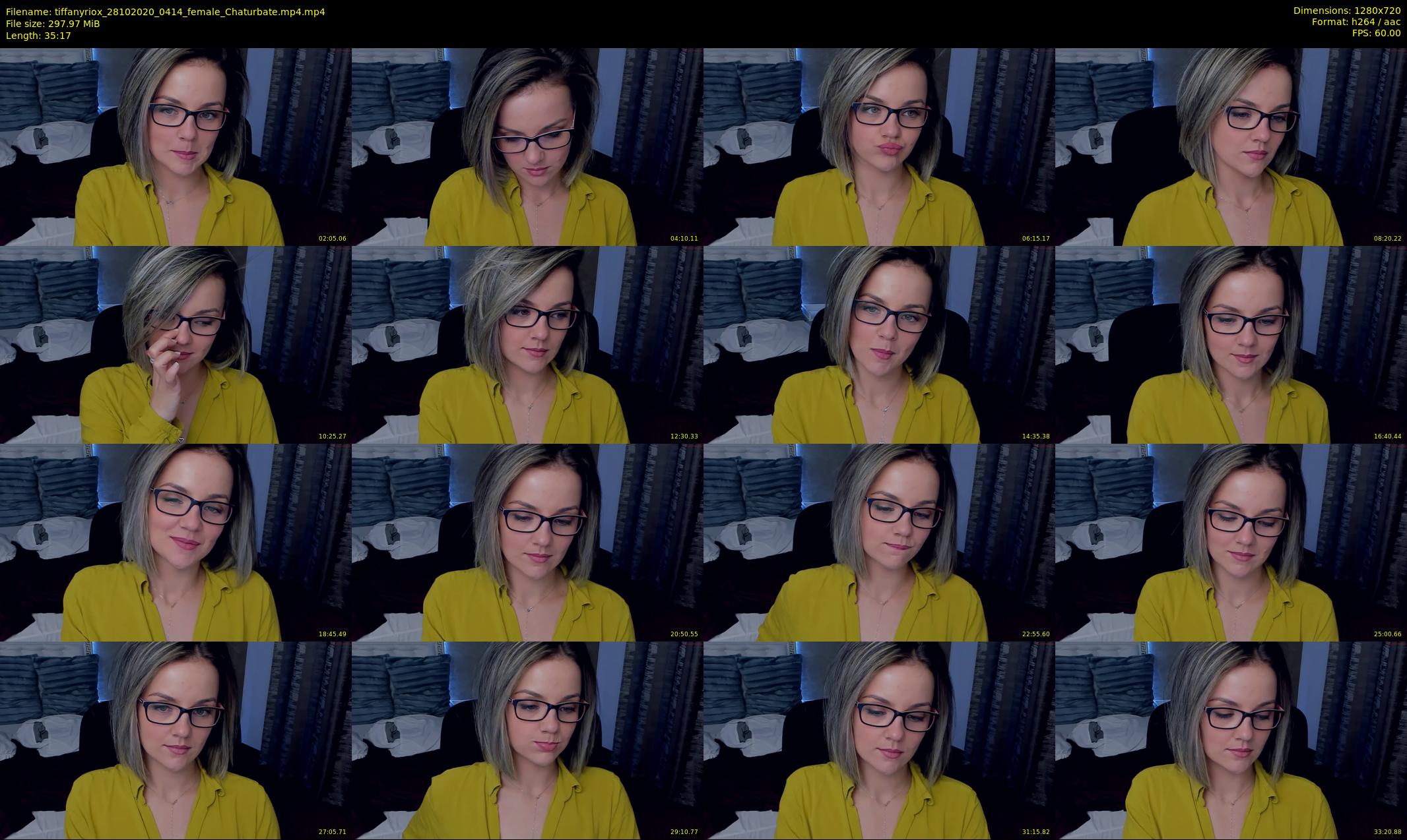 tiffanyriox — 36 minute Chaturbate female cam show recording, 720p, Oct 28, 2020