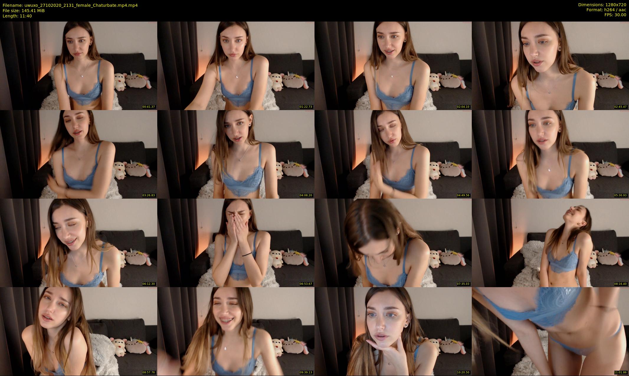 uwuxo — 12 minute Chaturbate female cam show recording, 720p, Oct 27, 2020