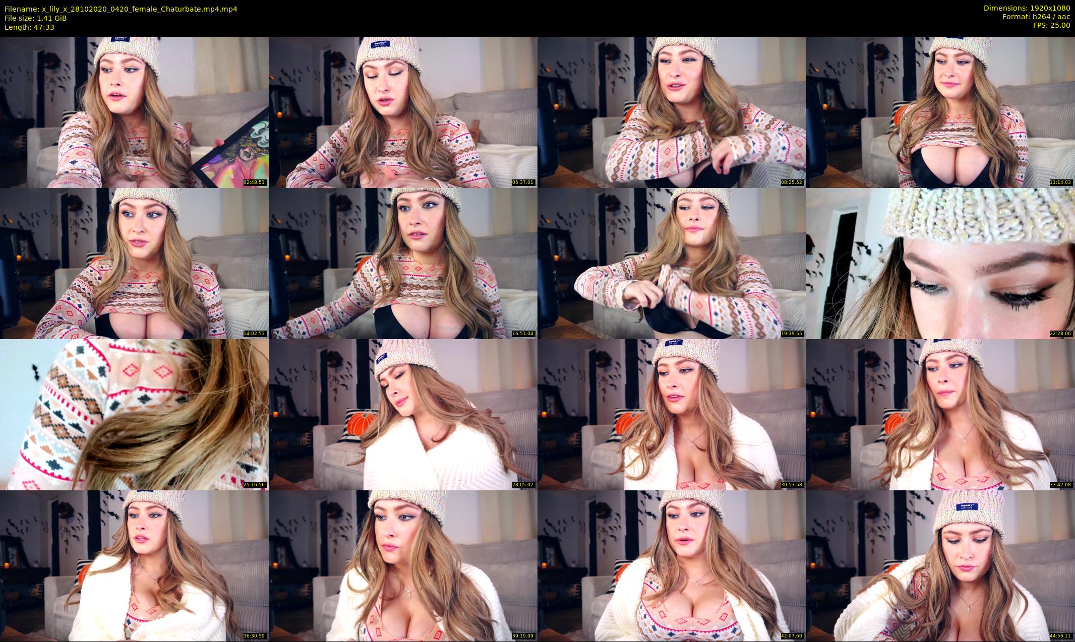 x_lily_x — 48 minute Chaturbate female cam show recording, 1080p, Oct 28, 2020