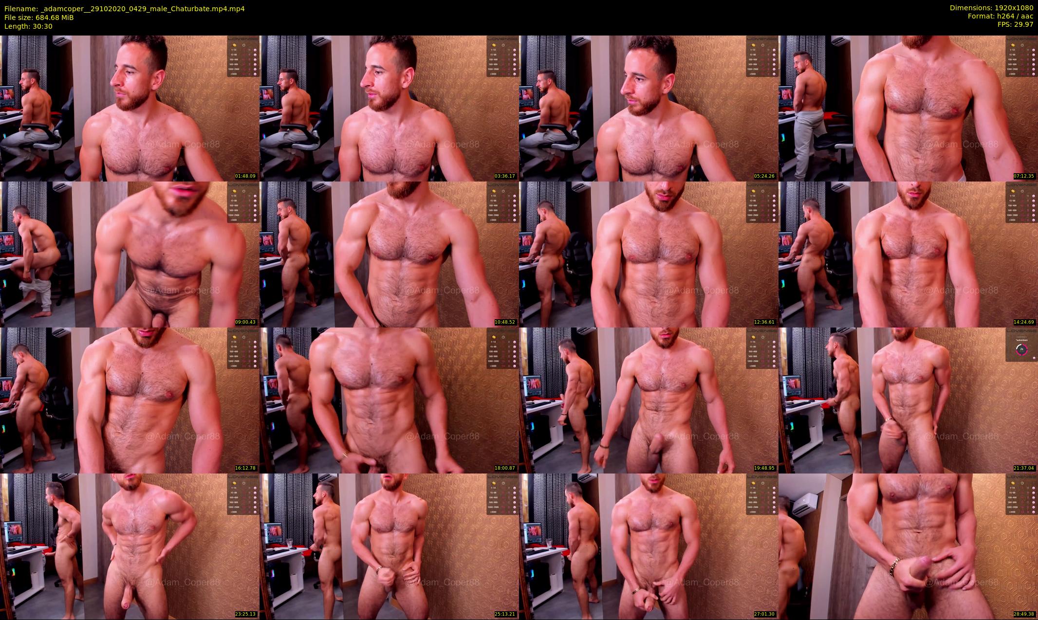 _adamcoper_ — 31 minute Chaturbate male cam show recording, 1080p, Oct 29, 2020