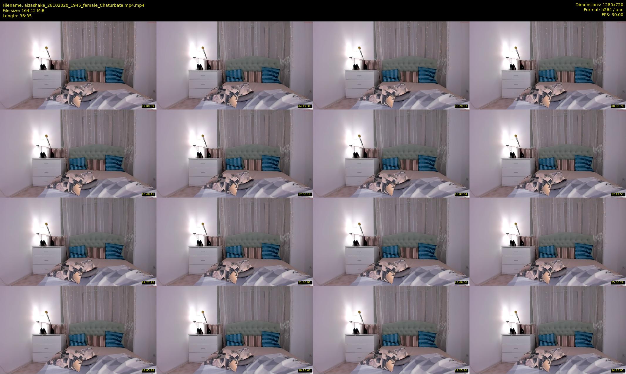 aizashake — 37 minute Chaturbate female cam show recording, 720p, Oct 28, 2020