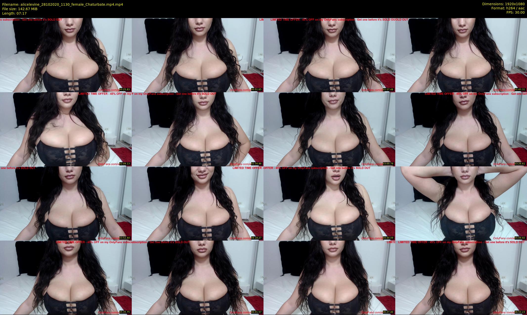 alicelevine — 8 minute Chaturbate female cam show recording, 1080p, Oct 28, 2020