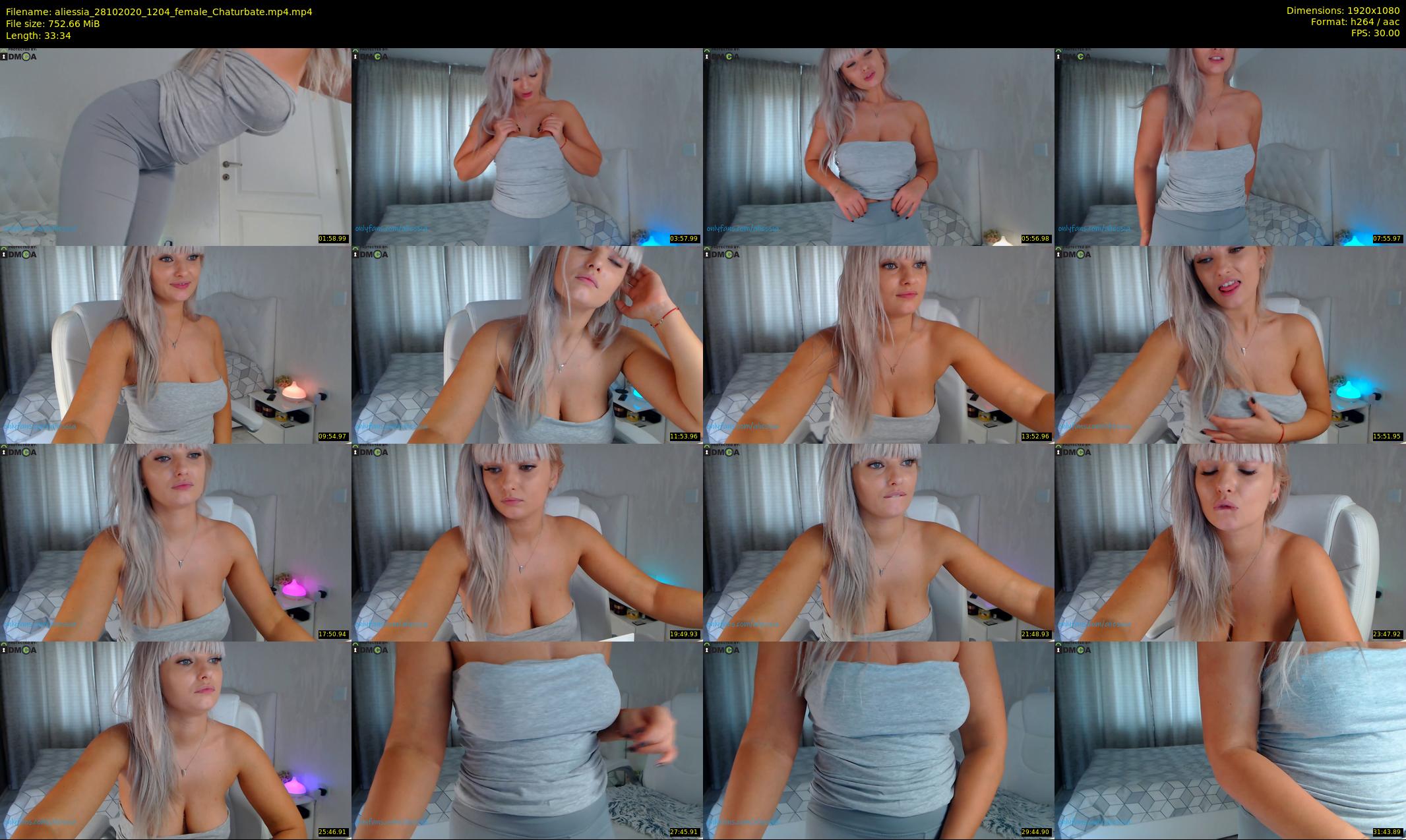 aliessia — 34 minute Chaturbate female cam show recording, 1080p, Oct 28, 2020