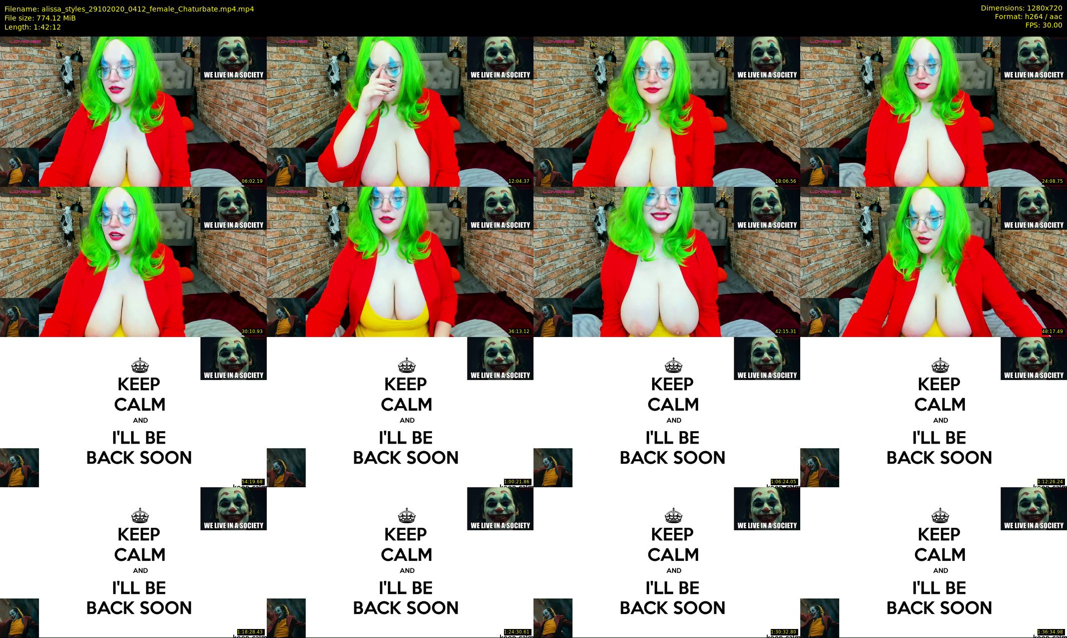 alissa_styles — 103 minute Chaturbate female cam show recording, 720p, Oct 29, 2020